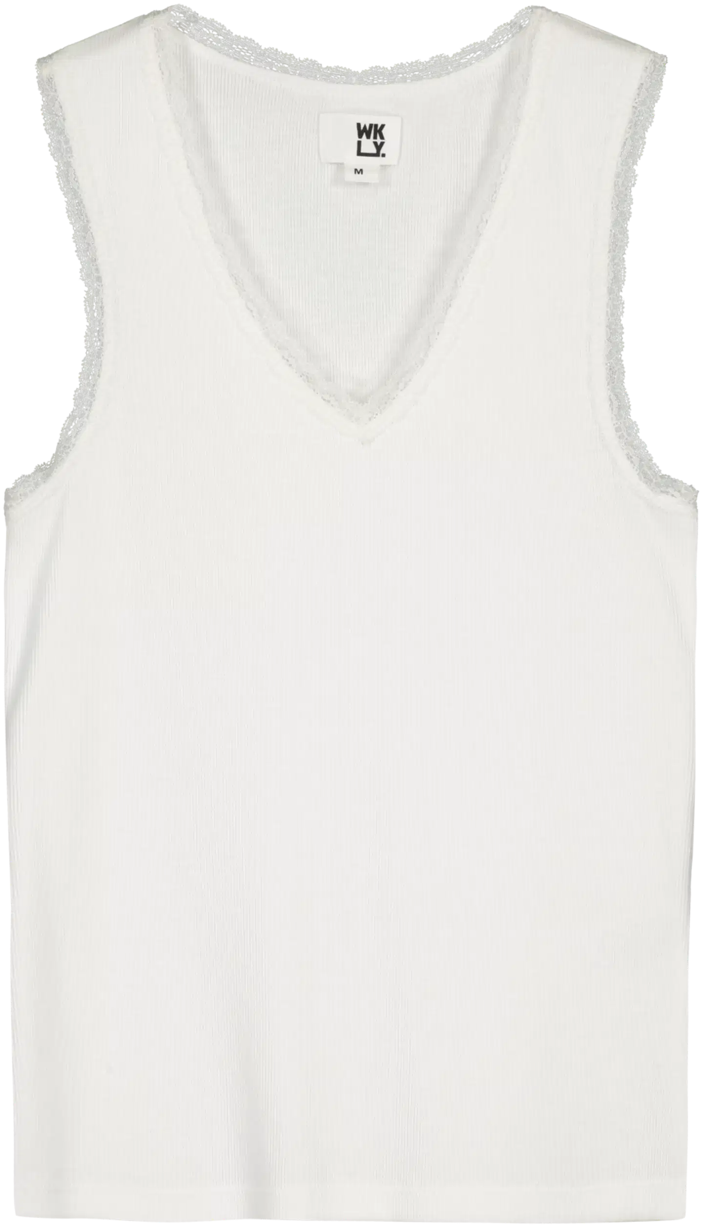 WKLY. naisten ribbitoppi 213W030123 - WHITE - 1