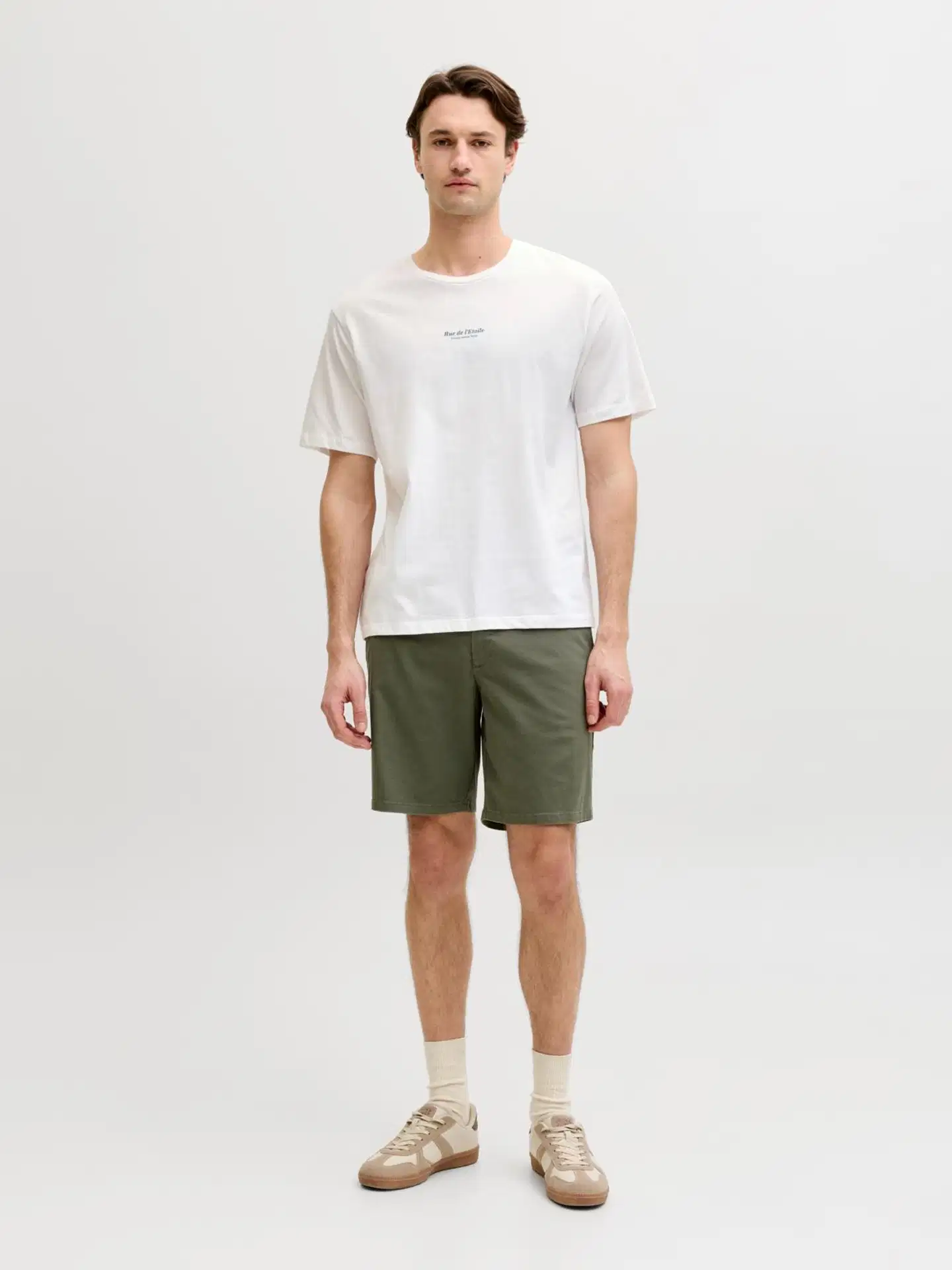 JJ REBEL miesten t-paita Jrebkelsey - Bright white - 4