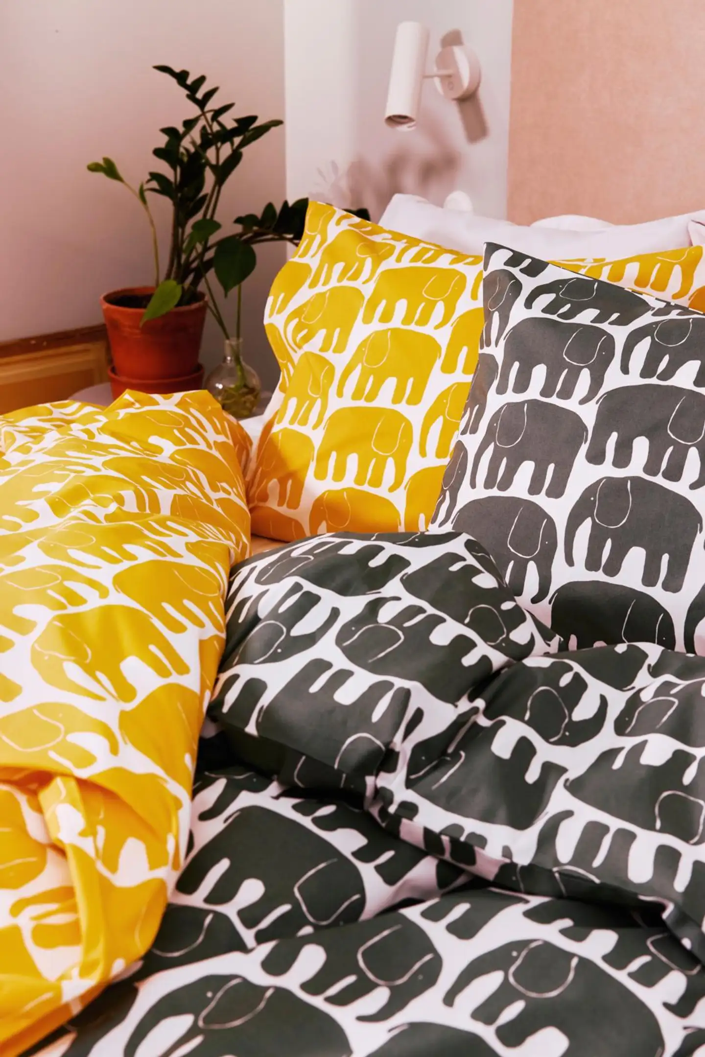 Finlayson pussilakanasetti Elefantti 150X210+50X60 tumma vihreä - 3
