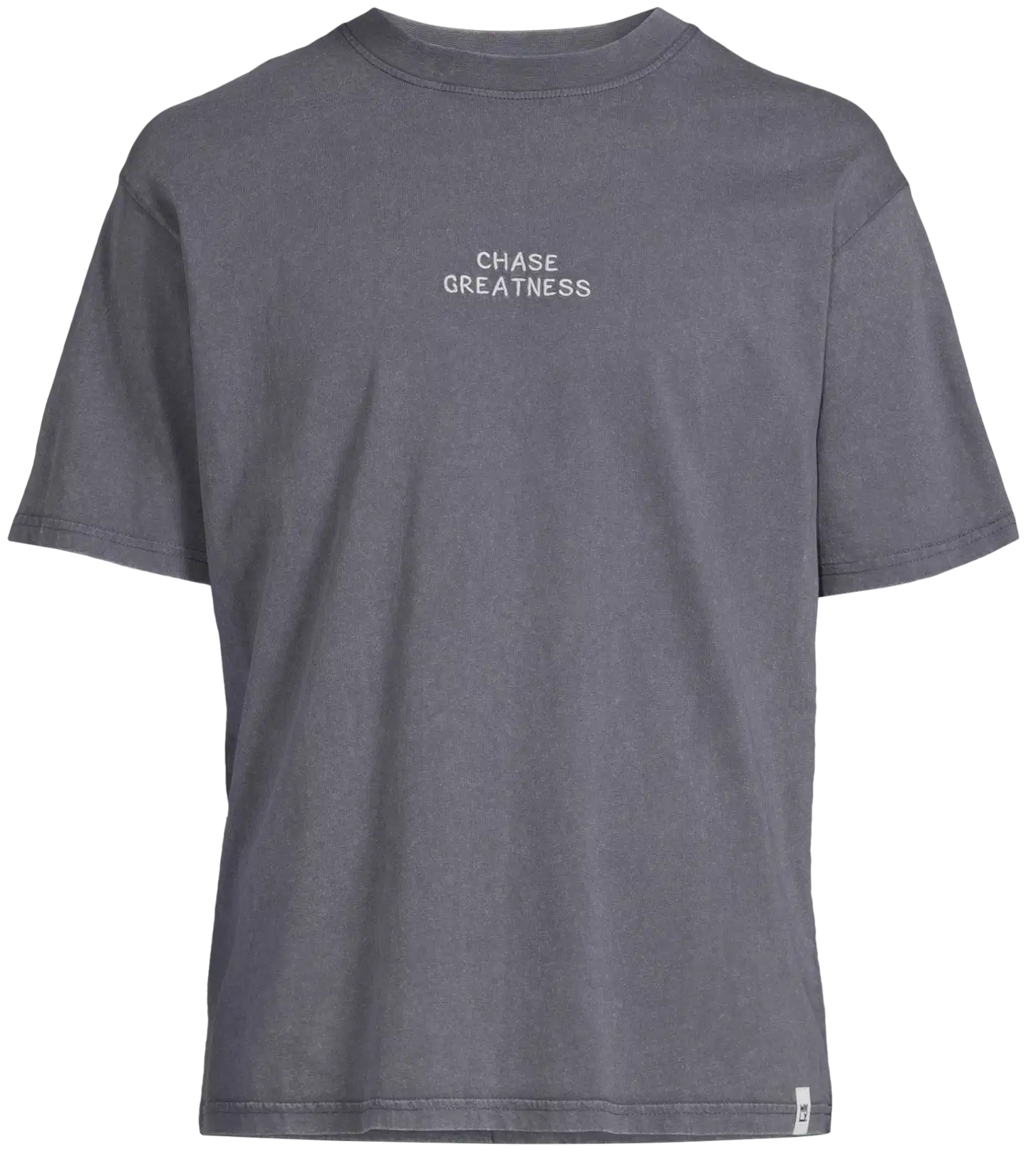 WKLY. miesten t-paita acid wash 195W482501 - d.grey washed - 2