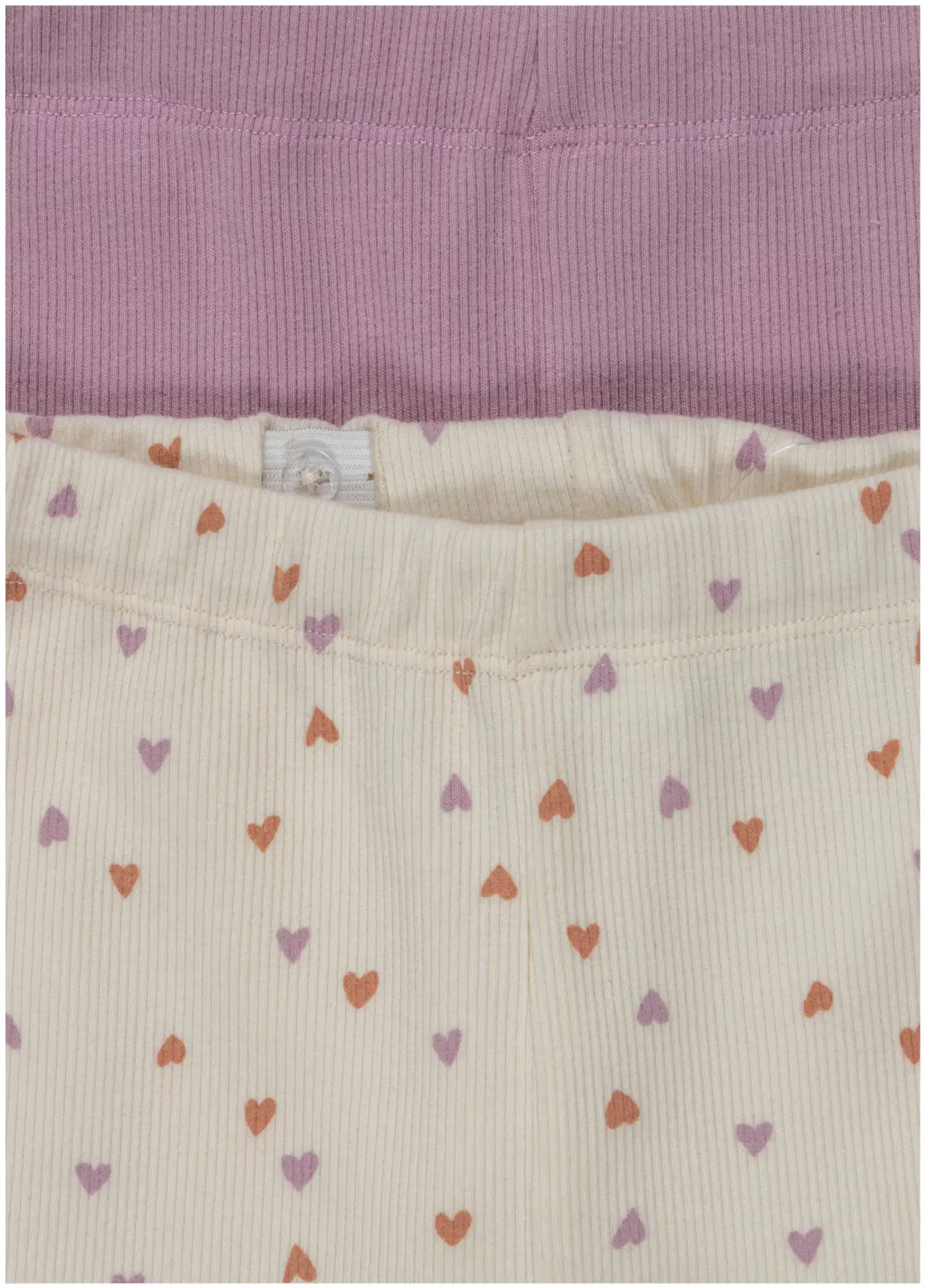 Ciraf vauvojen ribbileggingsit Sydän 250B263112 2-pack - Gardenia AOP & Dawn Pink - 3