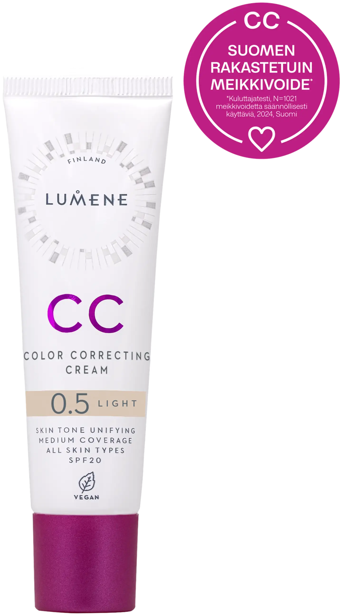 Lumene CC Color Correcting Meikkivoide SK20 0.5 Light 30 ml - 1