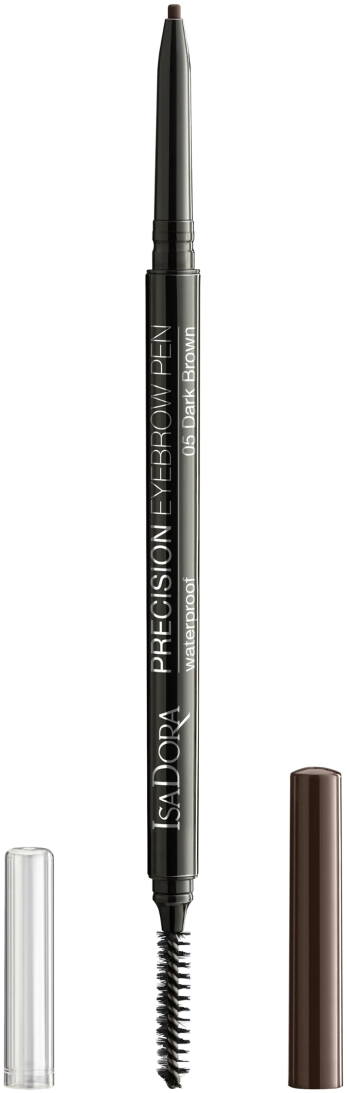 IsaDora Precision Eyebrow Pen Waterproof kulmakynä 0,09g - Dark brown - 1