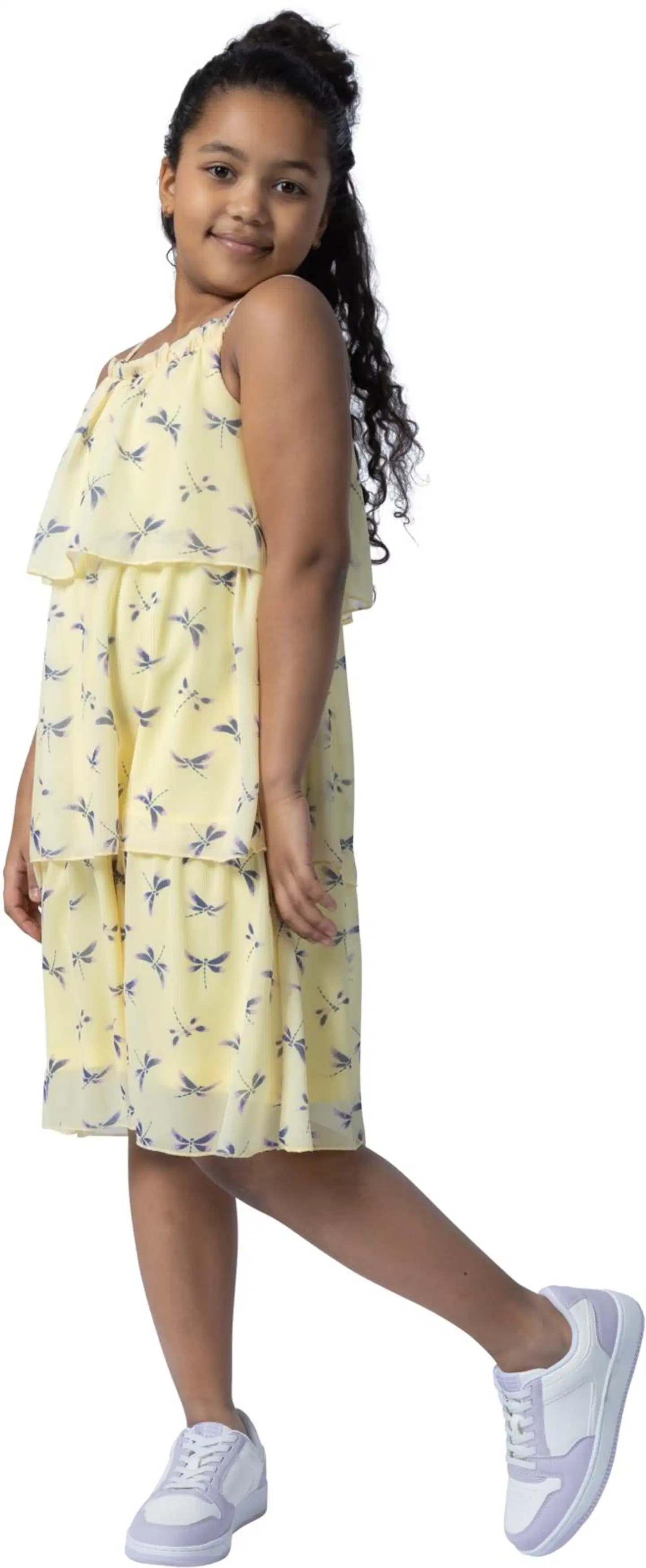 House lasten frillamekko 23TH172629 PatternLab - Yellow aop - 3