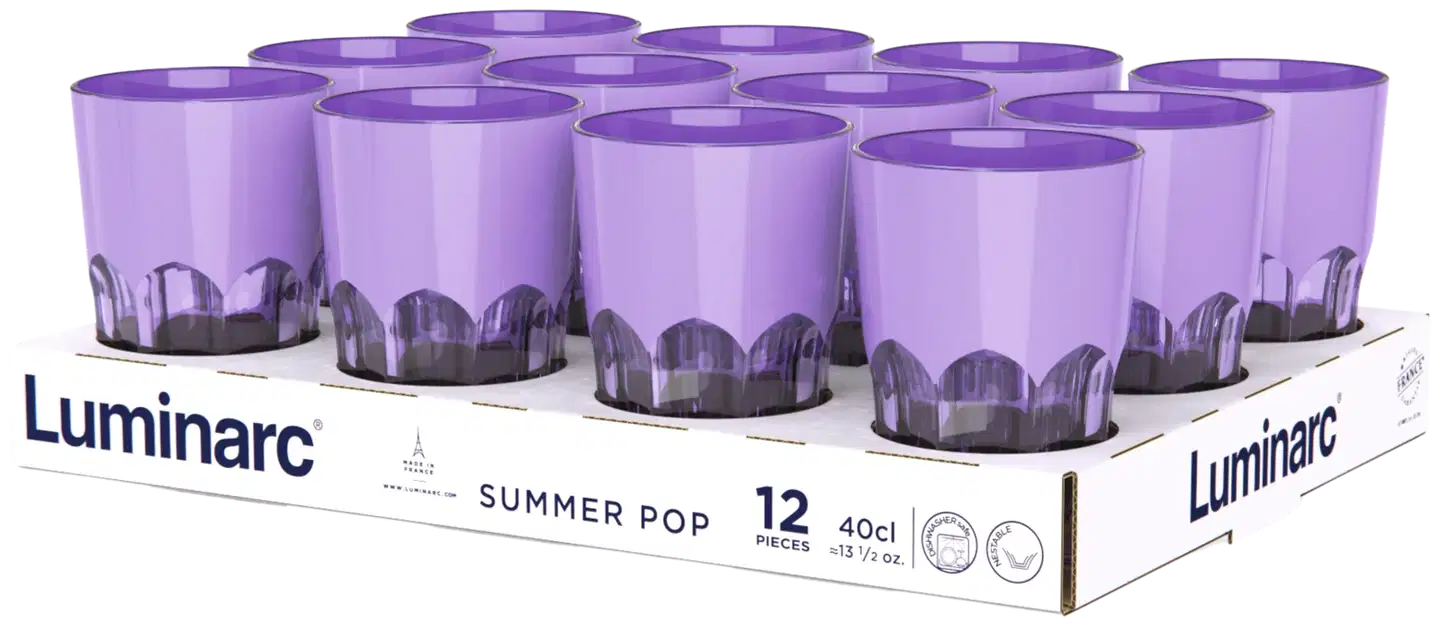 Luminarc juomalasi Summer Pop 40 cl laventeli - 3