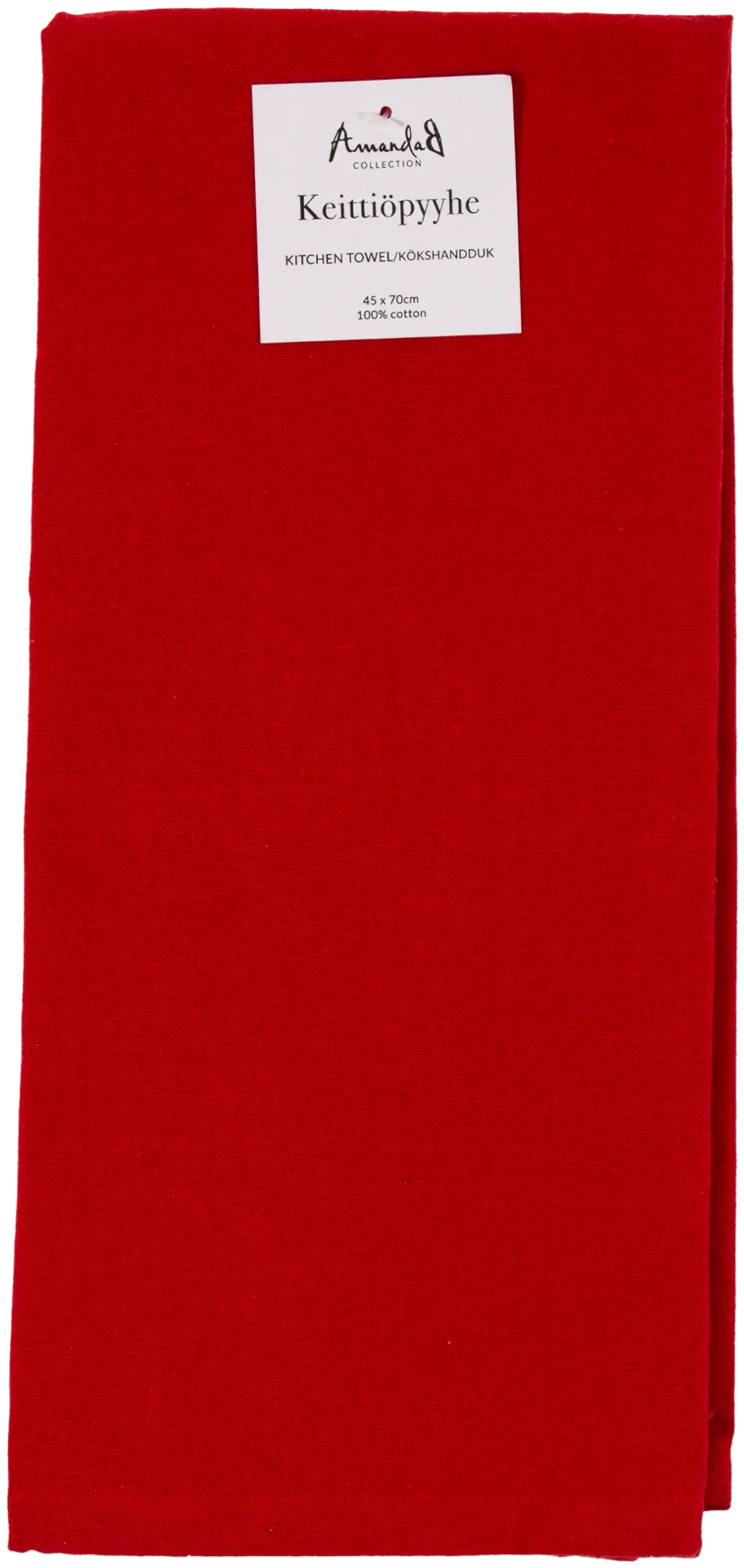 AmandaB keittiöpyyhe 35 x 17 cm tummanpunainen