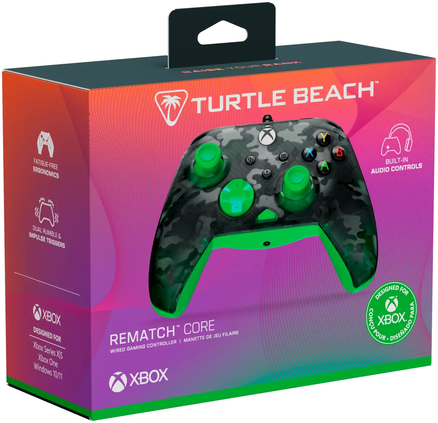 Turtle Beach Xbox/PC langallinen peliohjain Camo musta/vihreä - 5