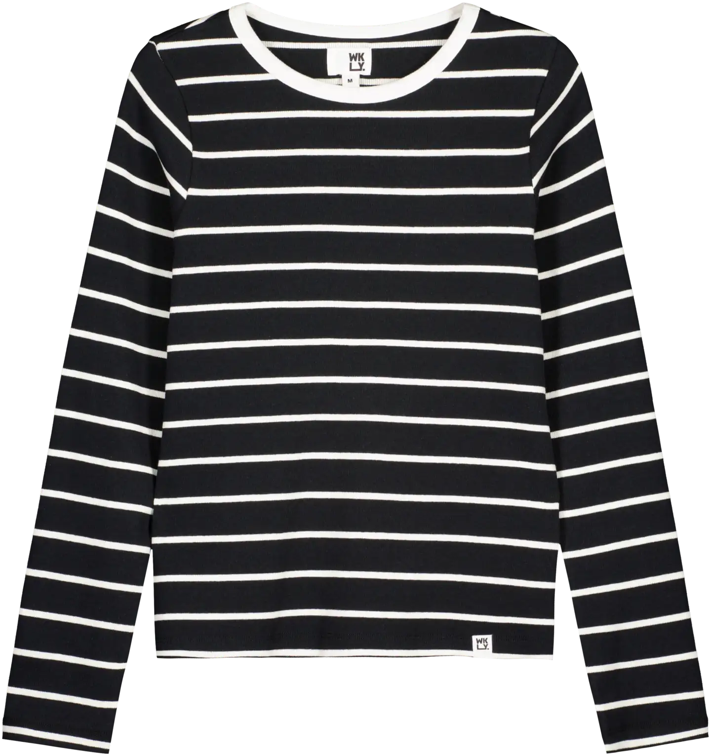 WKLY. naisten ribbipusero 213W000100 - black/off white - 1