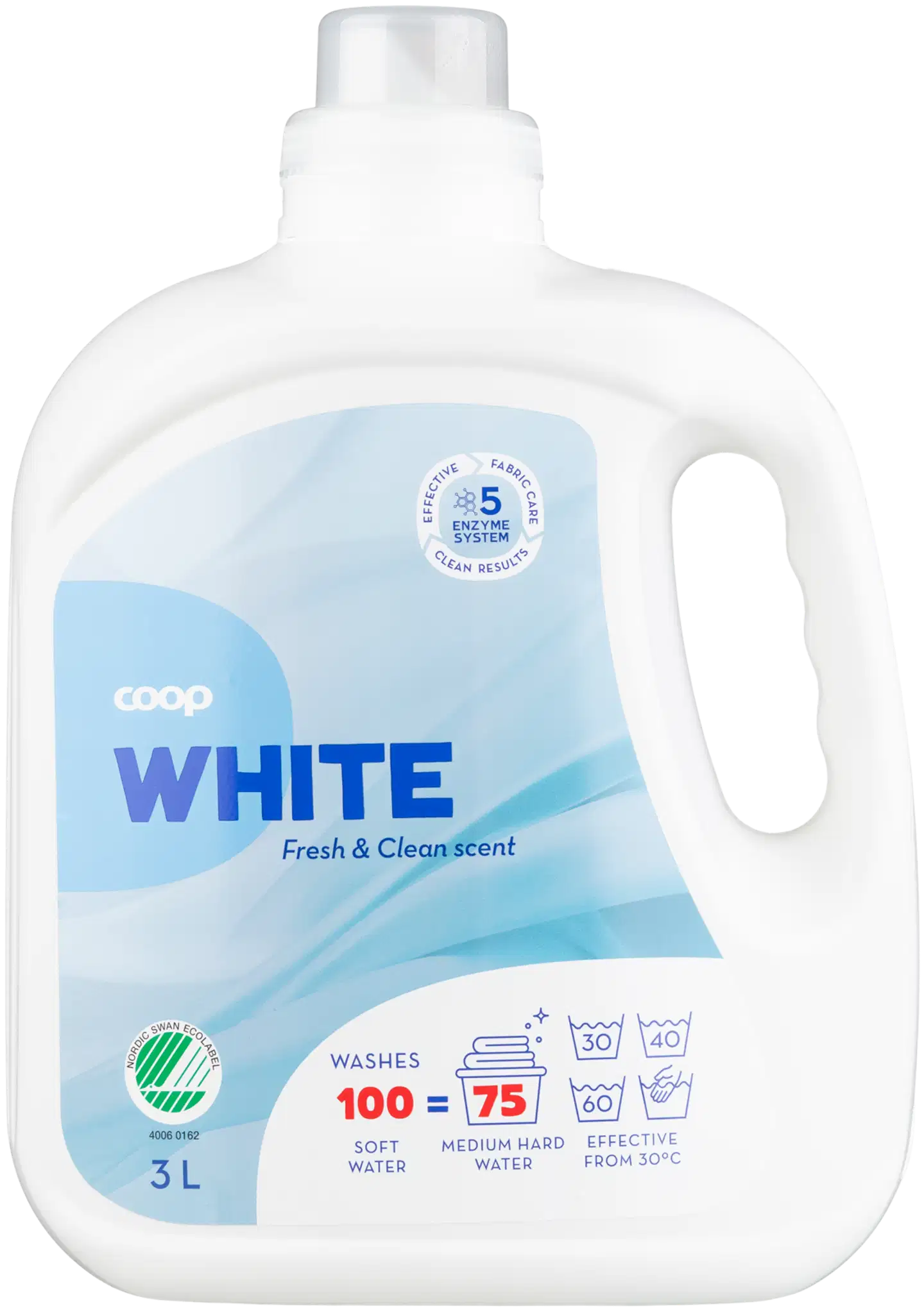 Coop White valkopyykinpesuneste 3 l