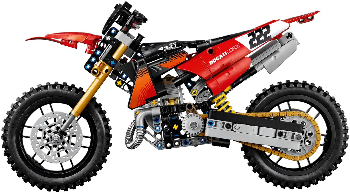 LEGO® Technic 42238 Ducati Desmo450 MX Factory ‑moottoripyörä - 4