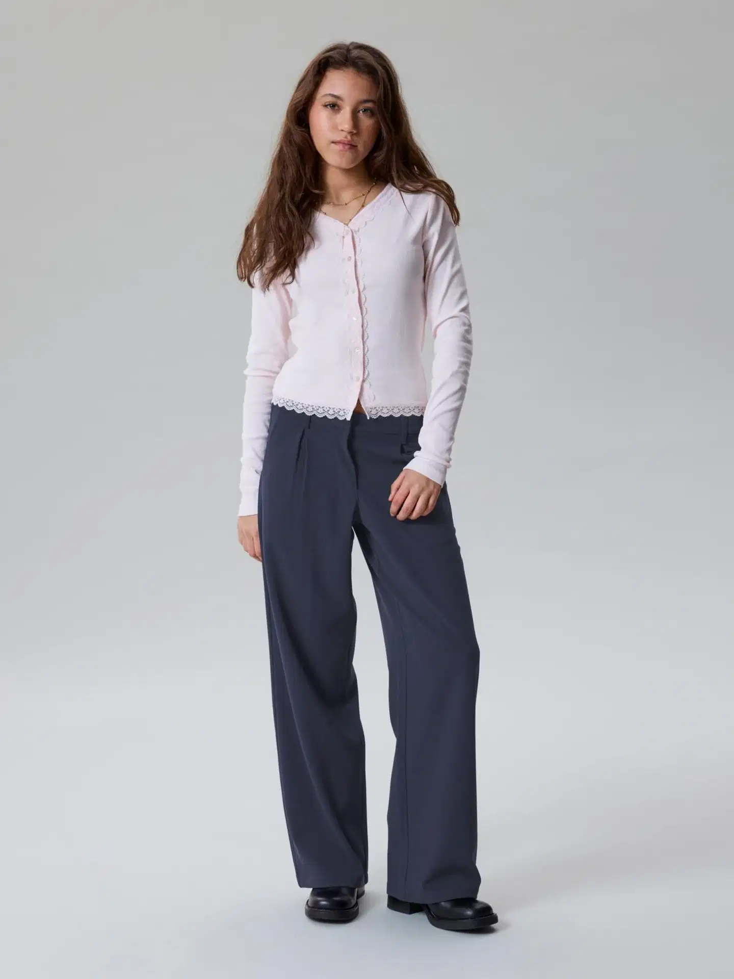 LMTD lasten neuletakki - Pink Marshmallow - 2