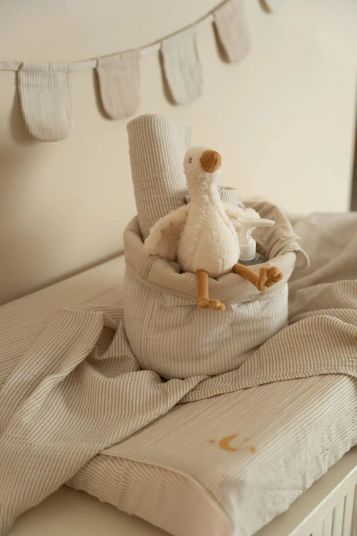 Vauvan hoitoalustan päällinen Pure Soft Beige - 3