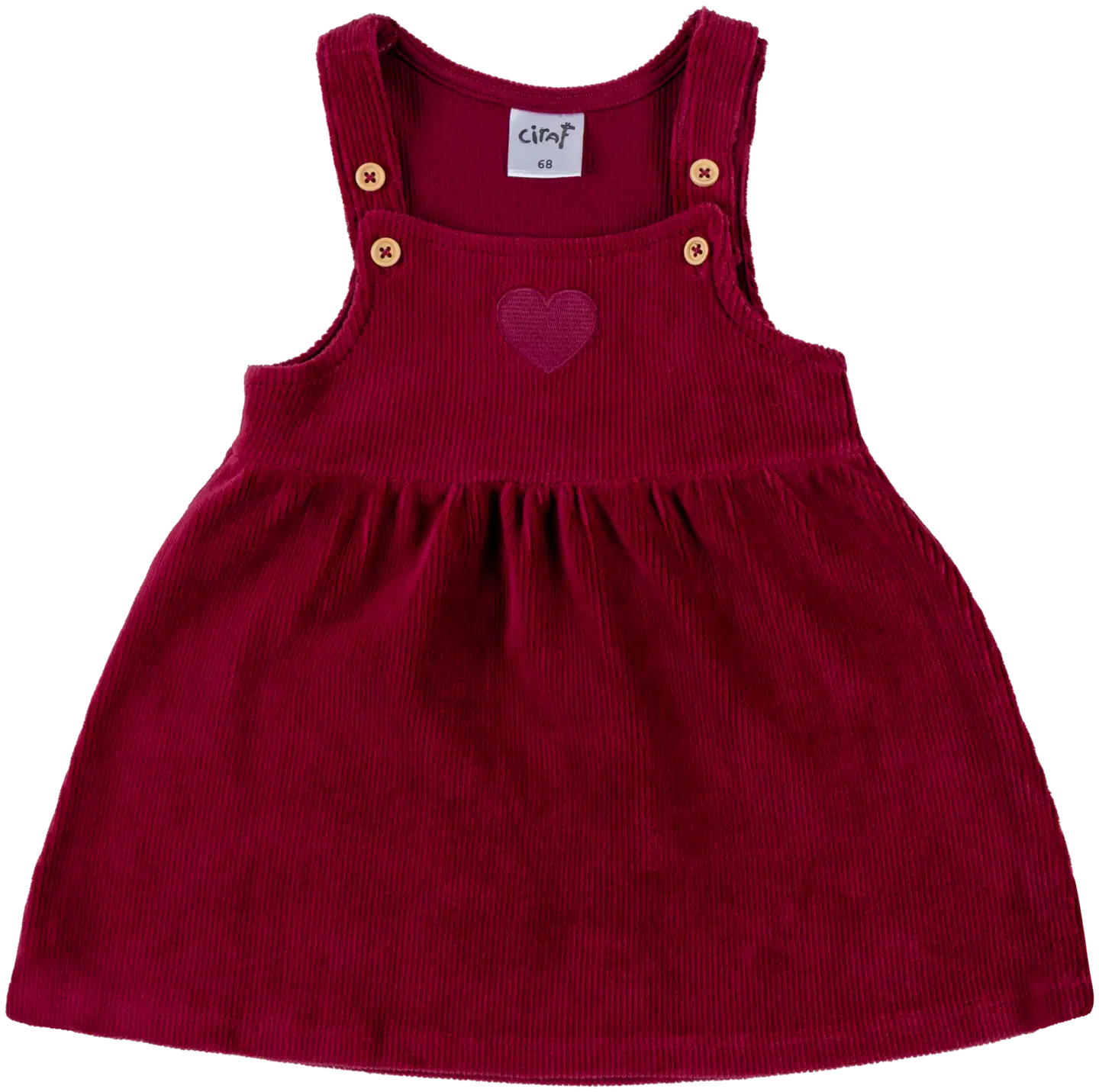 Ciraf vauvojen liivimekko veluuria 250B262909 - Red Plum - 1
