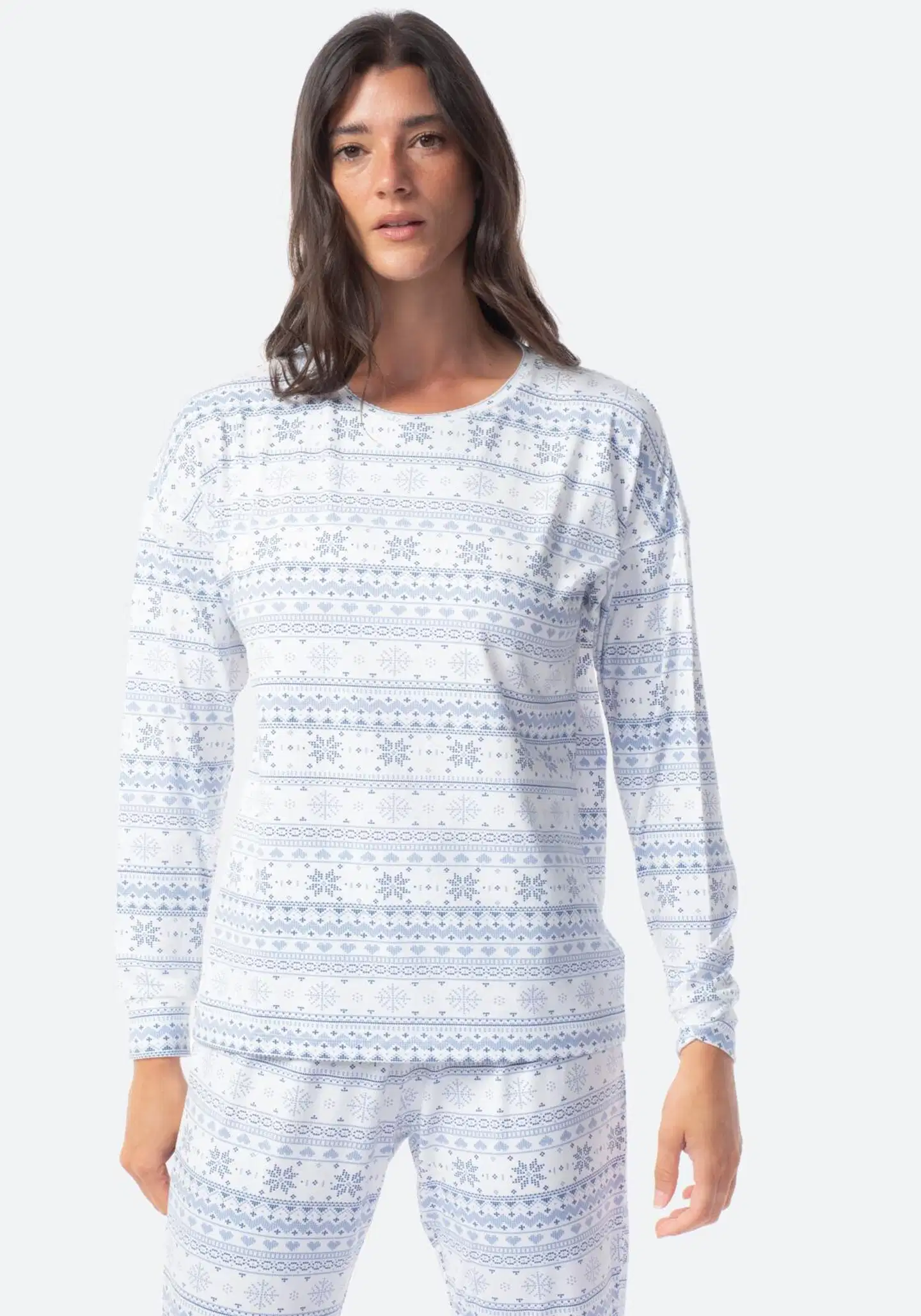 TEX naisten superpehmeä pyjama I291331 - BLUE - 2