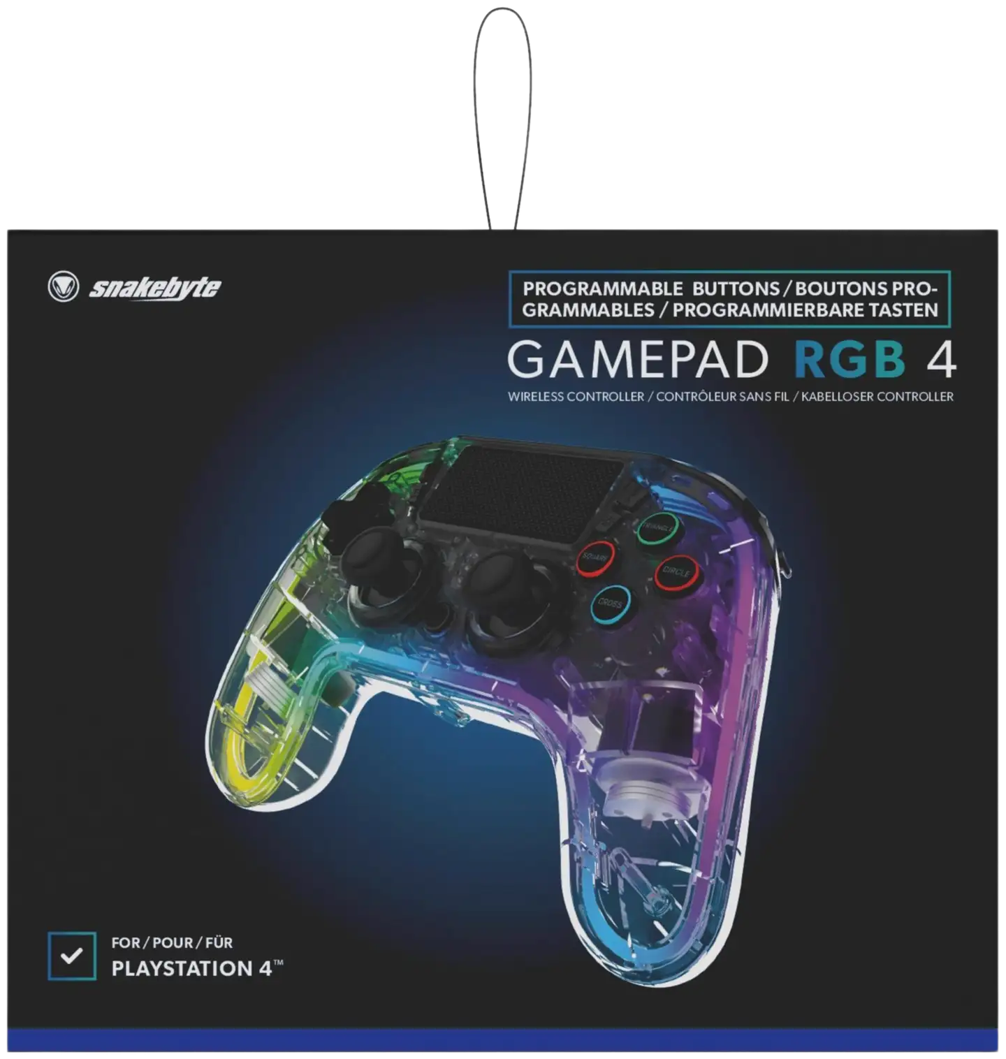 Snakebyte PS4 langaton peliohjain RGB led-valoilla - 5