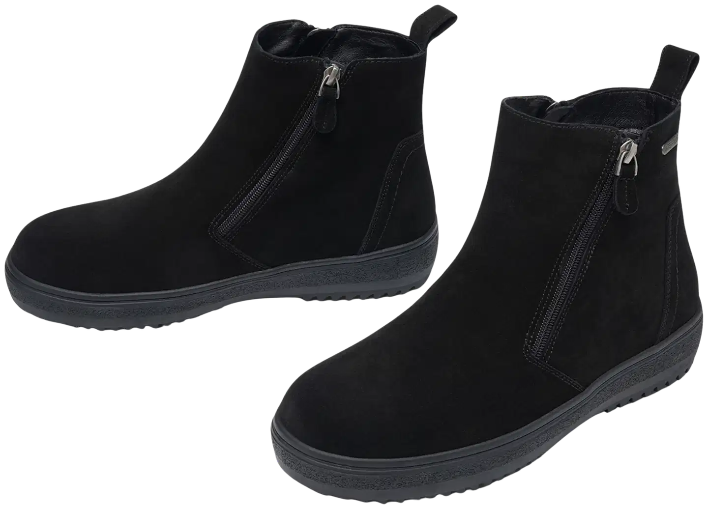 Pace miesten talvinilkkurit Peak WP D-Zip Suede - Black - 2