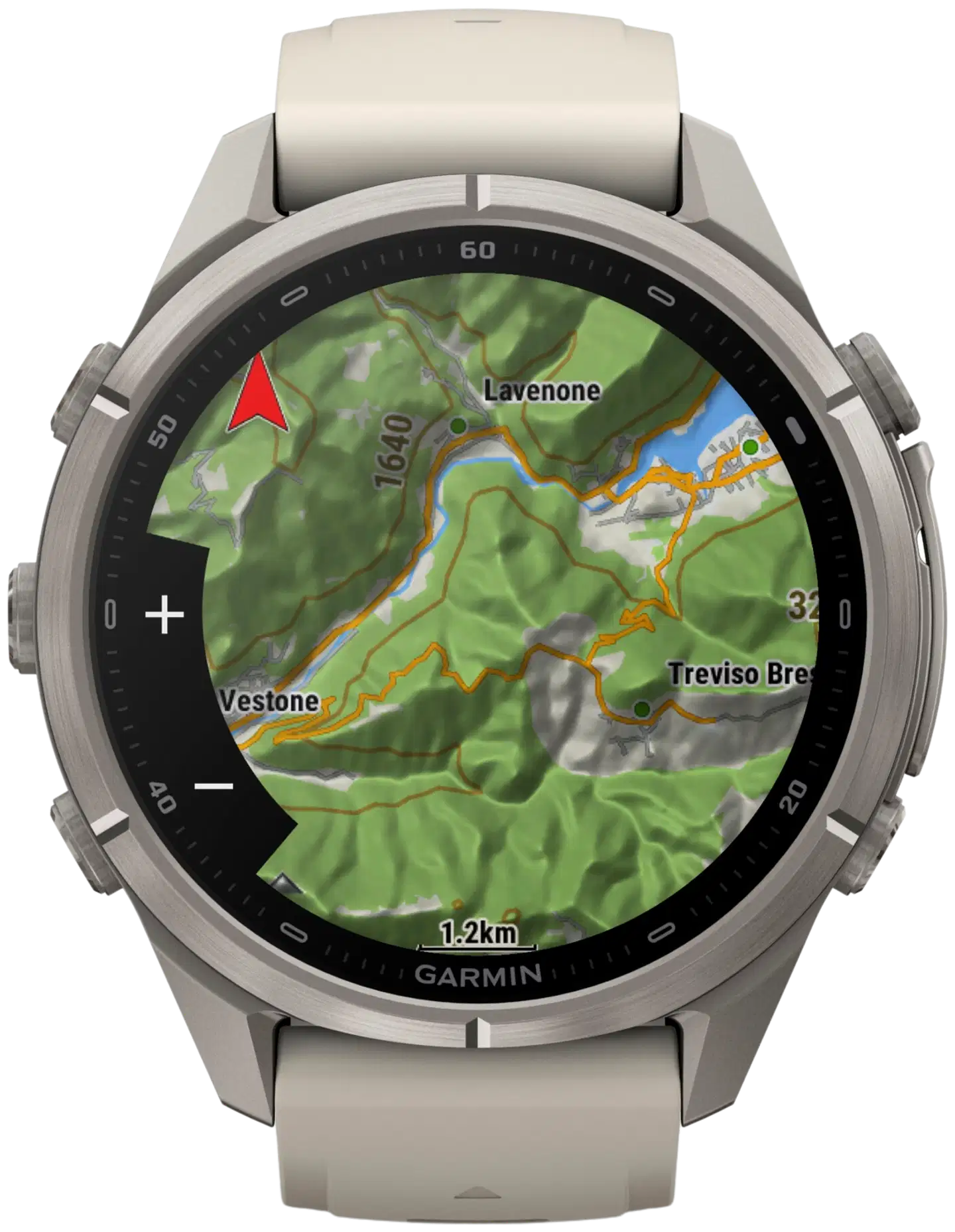 Garmin Fenix 9 Pro 43 mm titaani, harmaa ja tumma hiekanvärinen urheilukello - 3