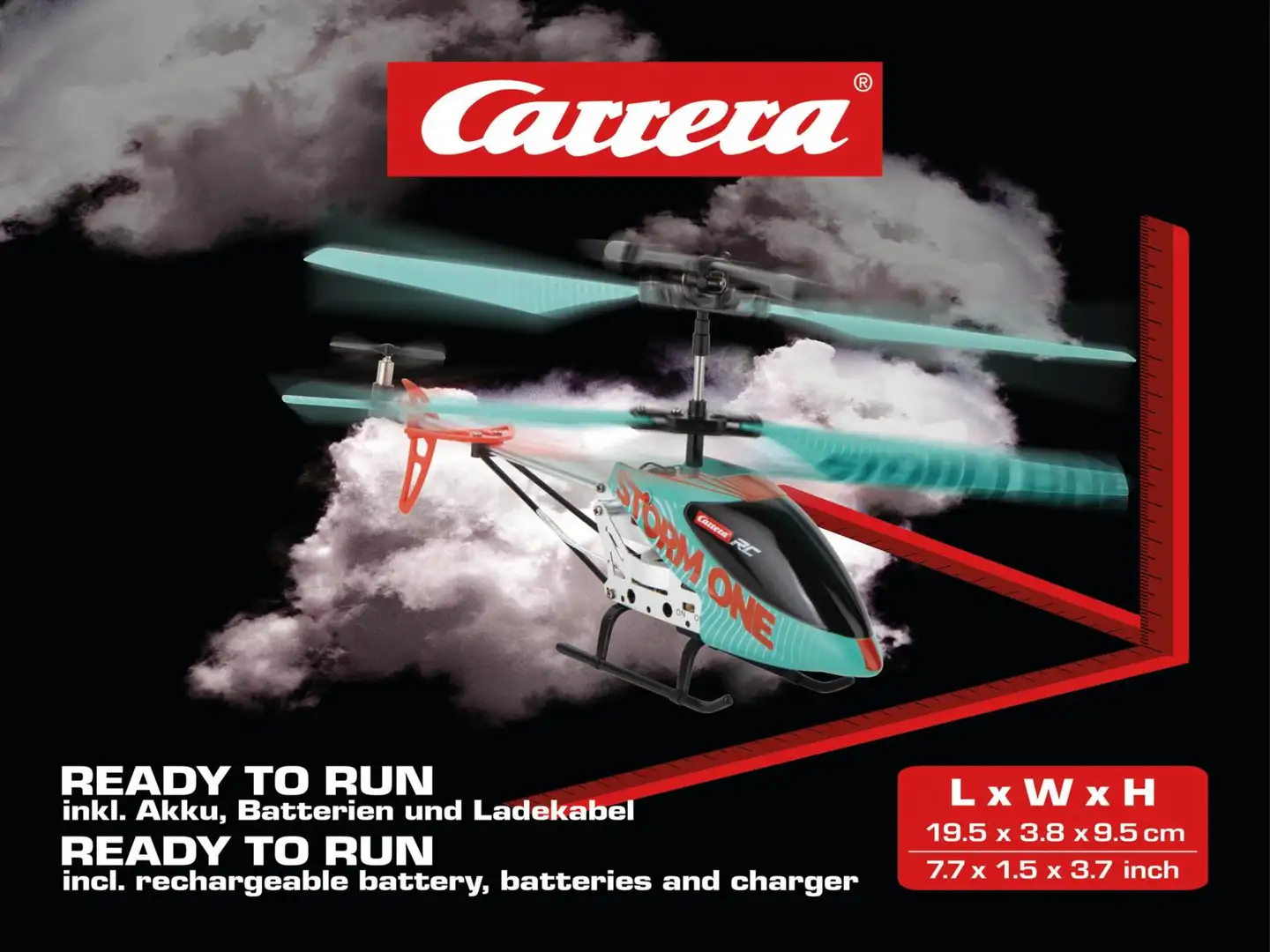 Carrera RC radio-ohjattava helikopteri Storm One 2,4 GHz - 16