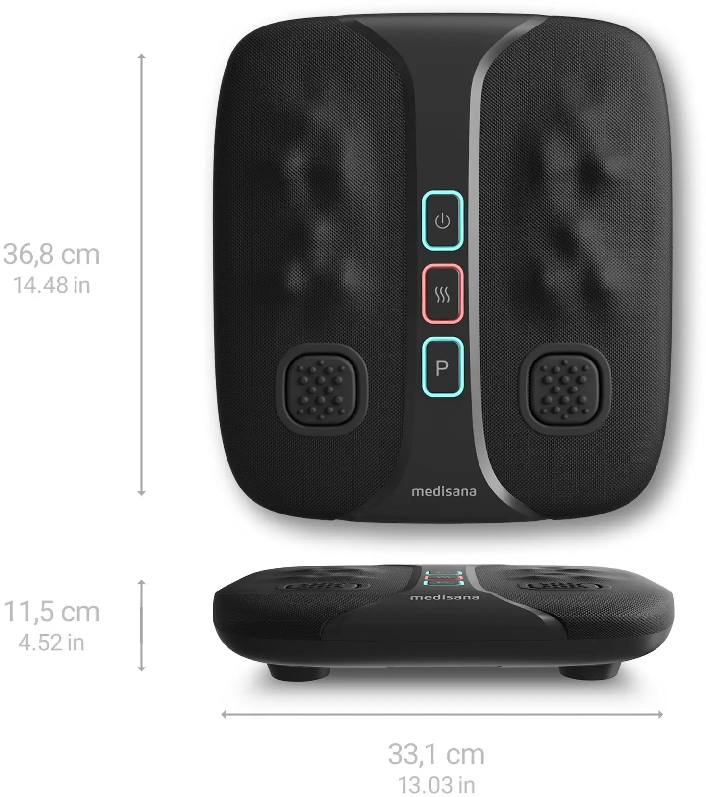 Medisana Jalkahierontalaite LM100 2-in-1 musta - 11