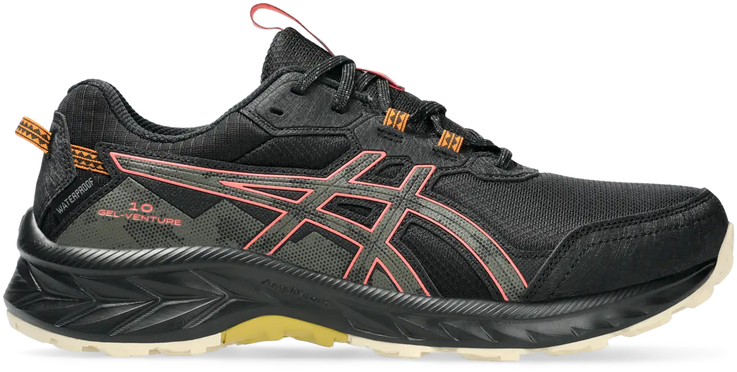 ASICS naisten polkujuoksukengät GEL-Venture 10 Waterproof - black/brown stone - 1
