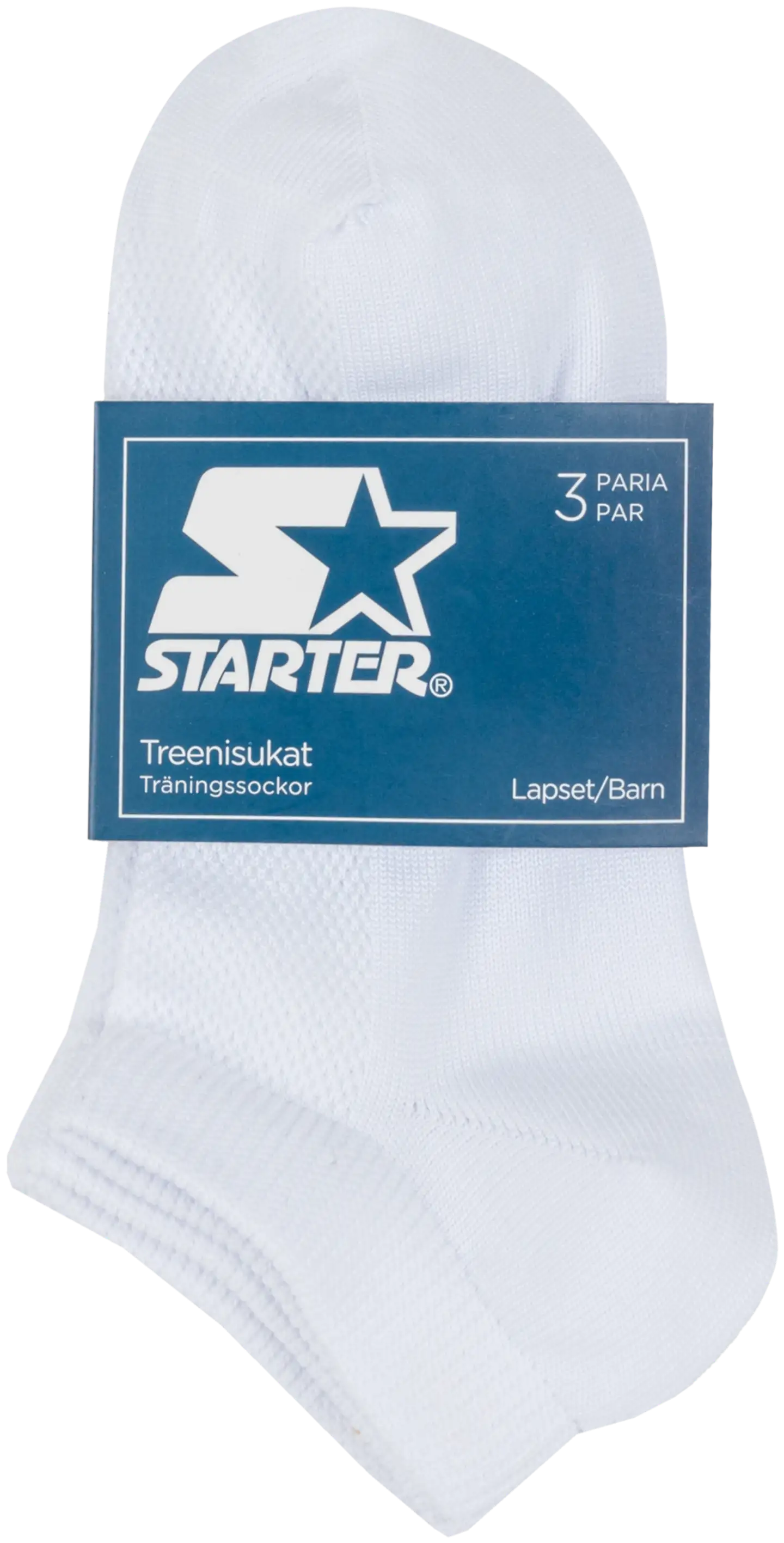 Starter lasten treenisukat 234S250305 3-pack - WHITE - 2