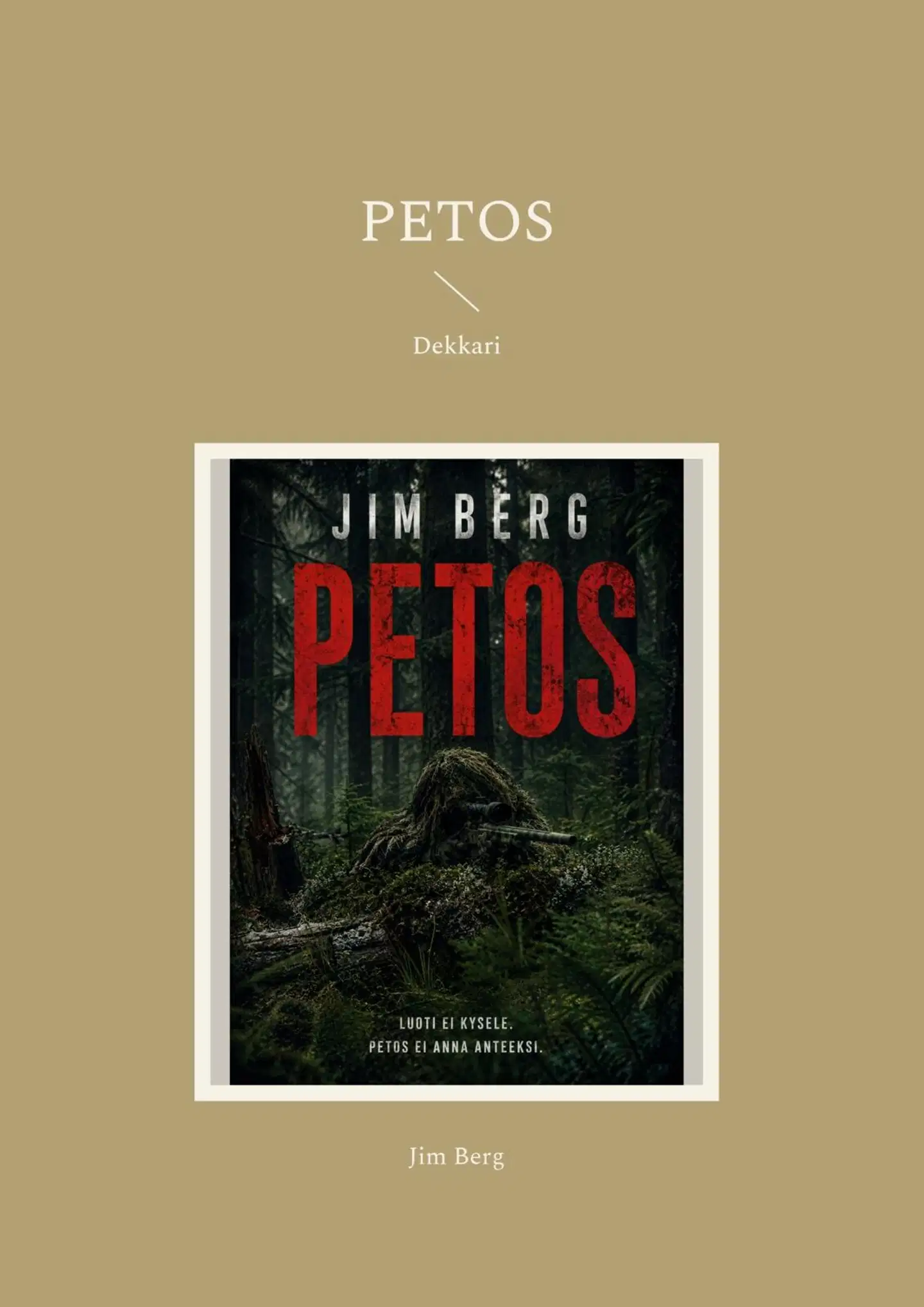 Berg, Petos - Dekkari