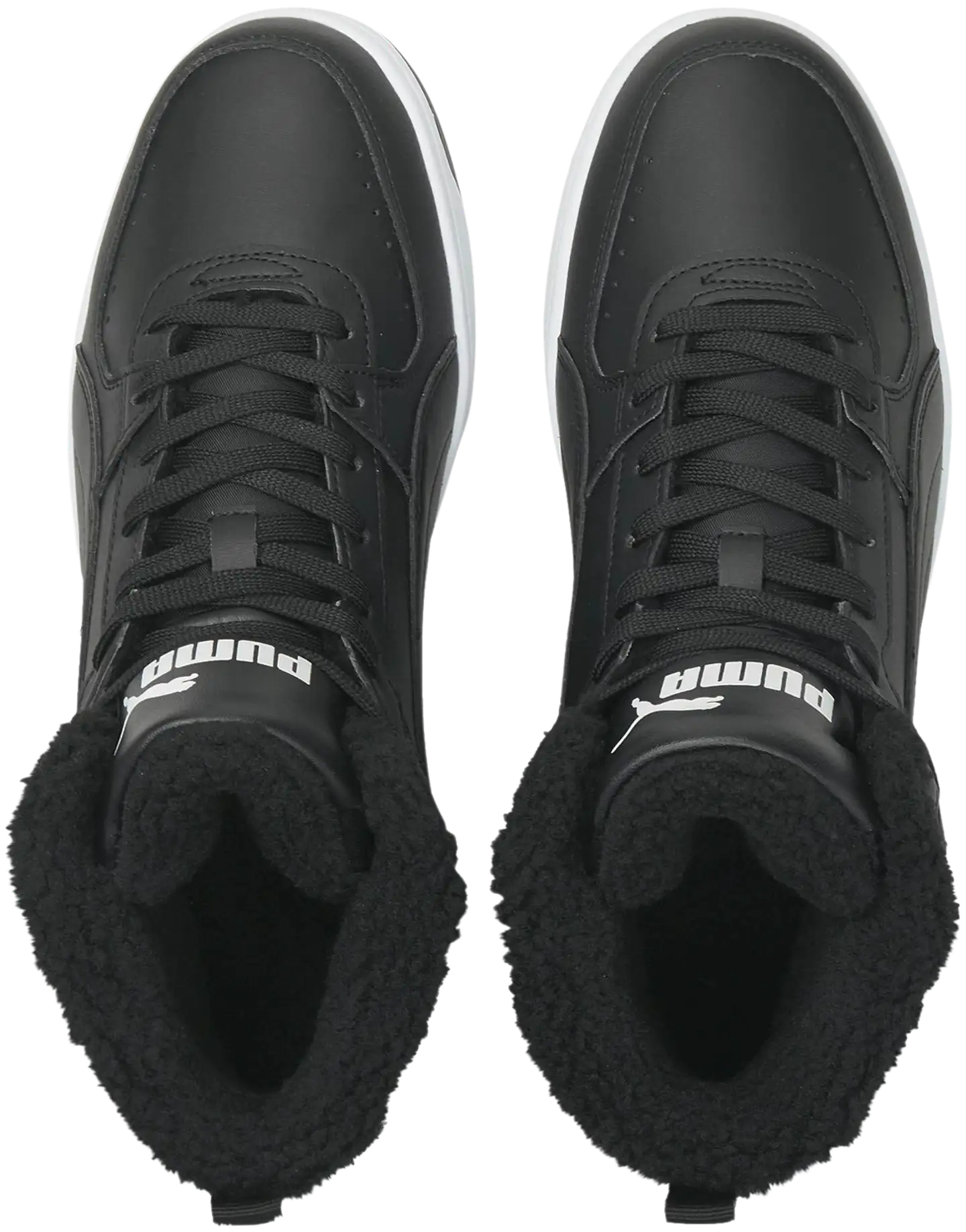 Puma miesten talvijalkine Rebound Joy Fur - Puma Black-Puma Wh - 6