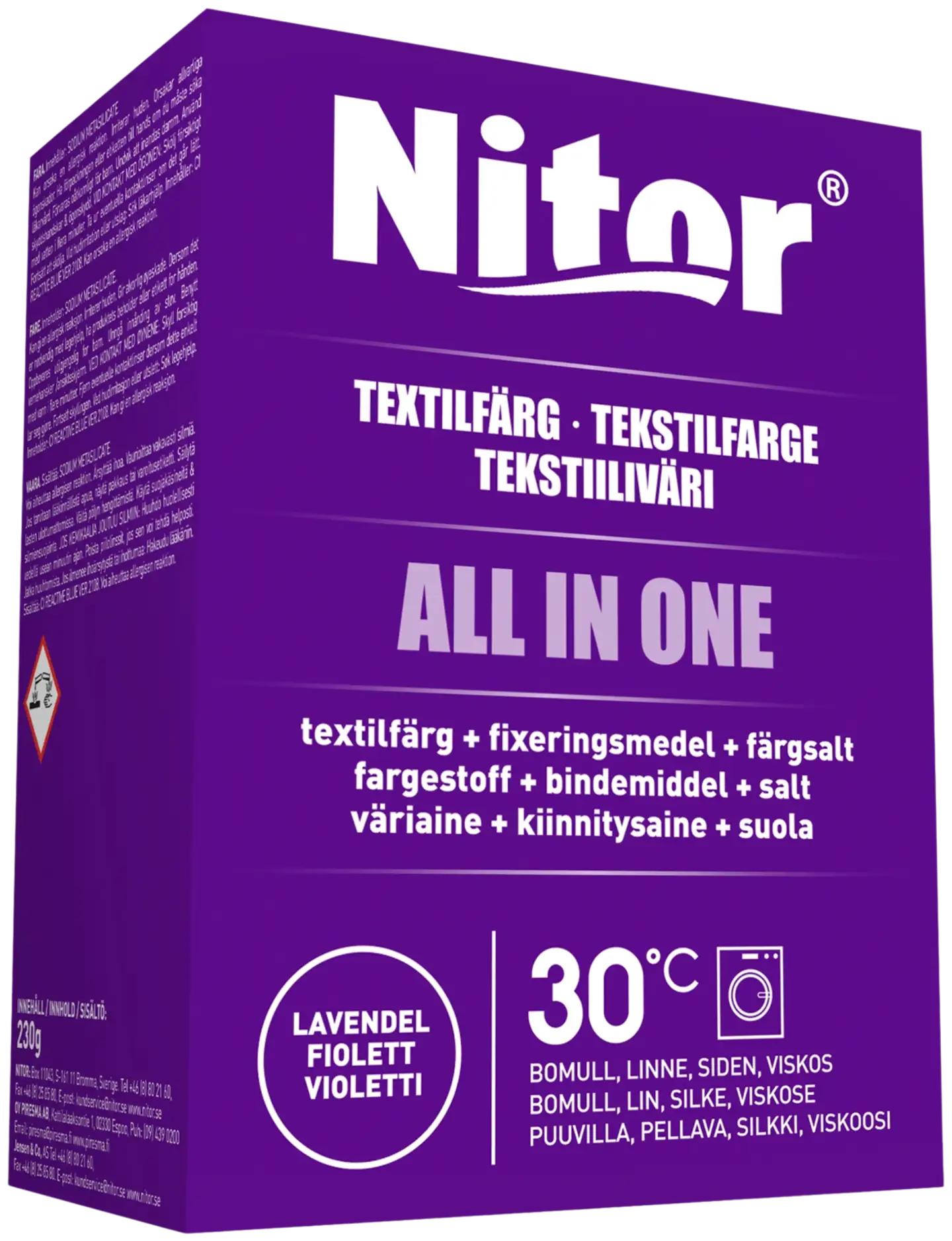 Nitor Tekstiiliväri All in one 230g violetti