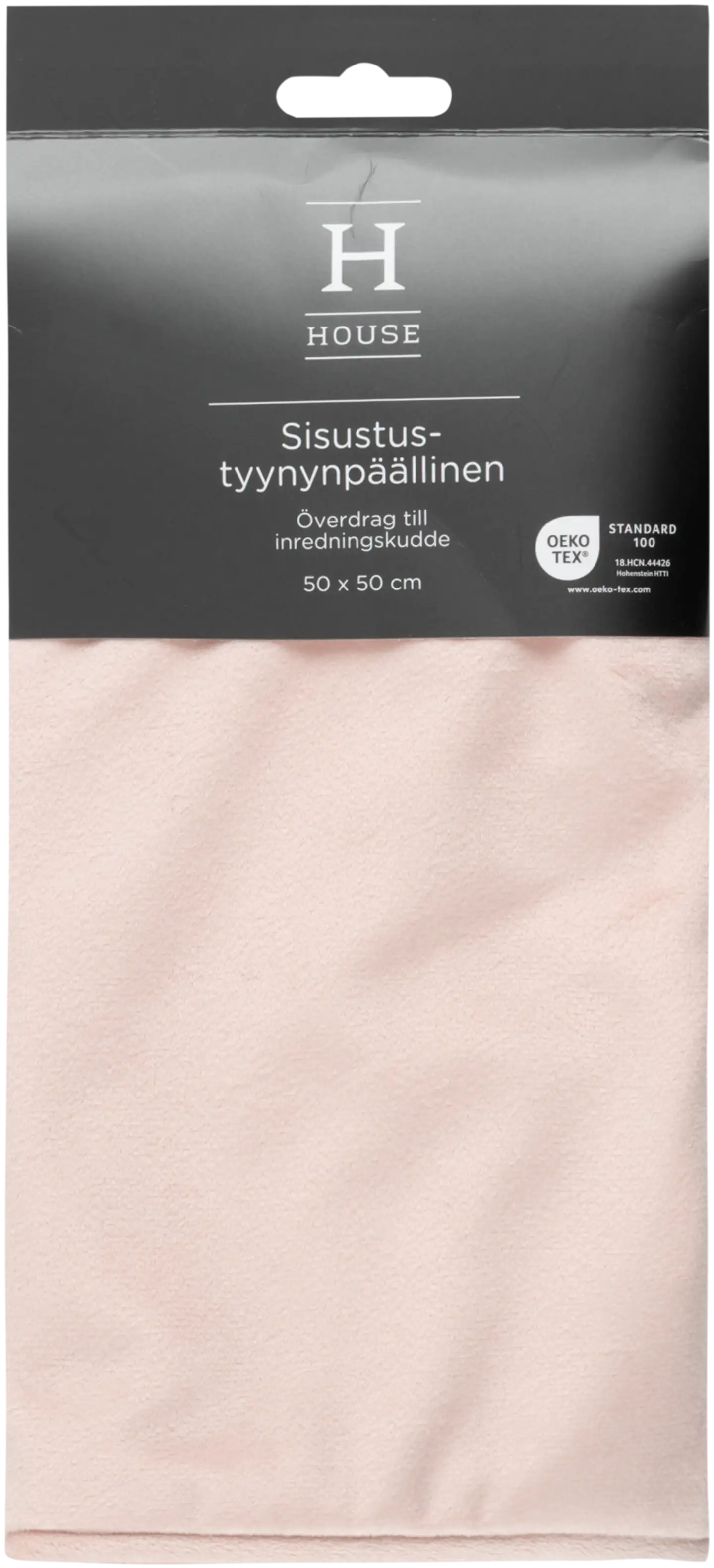 House sisustustyynynpäällinen Velvet 50x50 cm vaaleanpunainen - 2