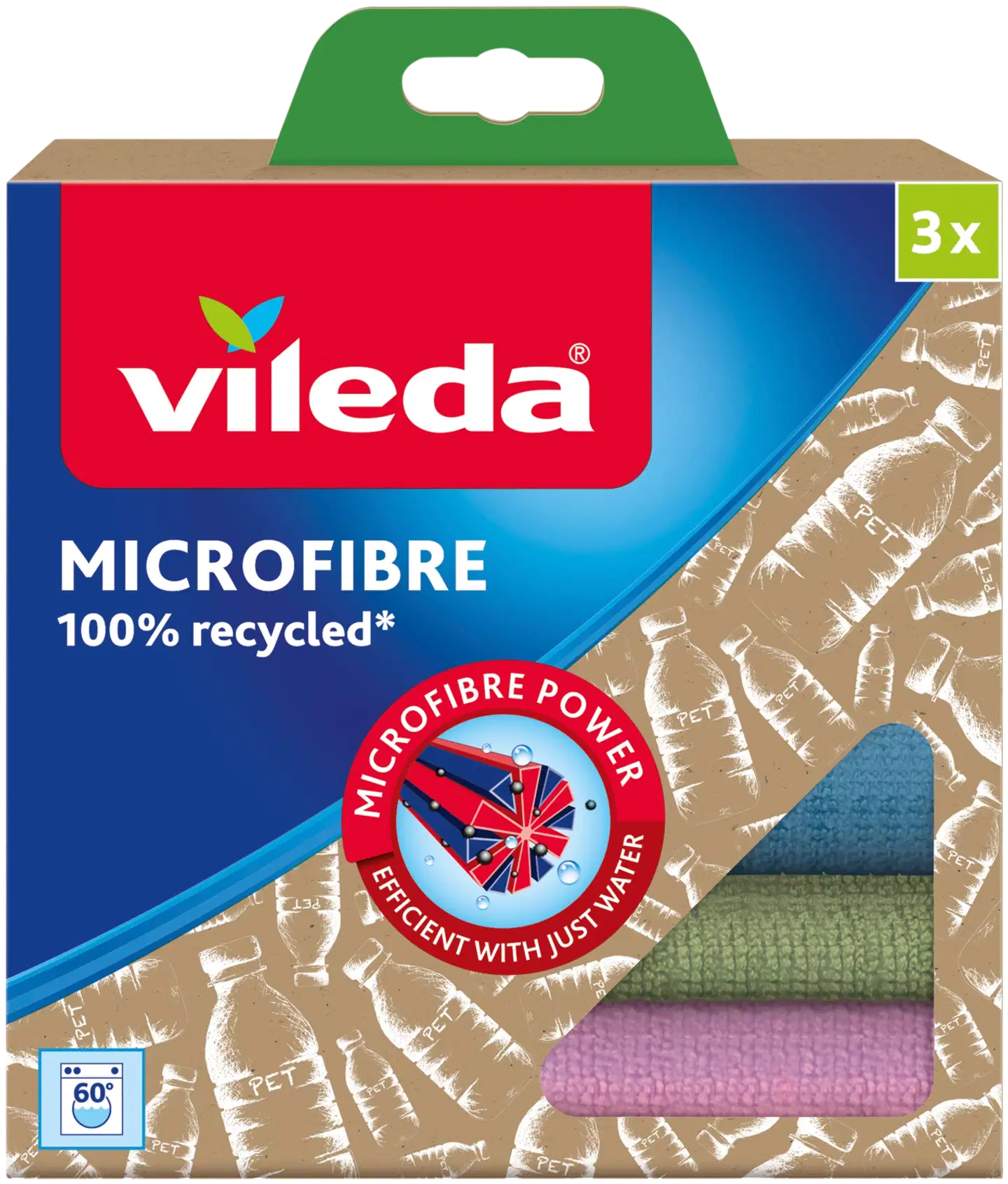 Vileda Microfibre 100% recycled siivousliina - 2