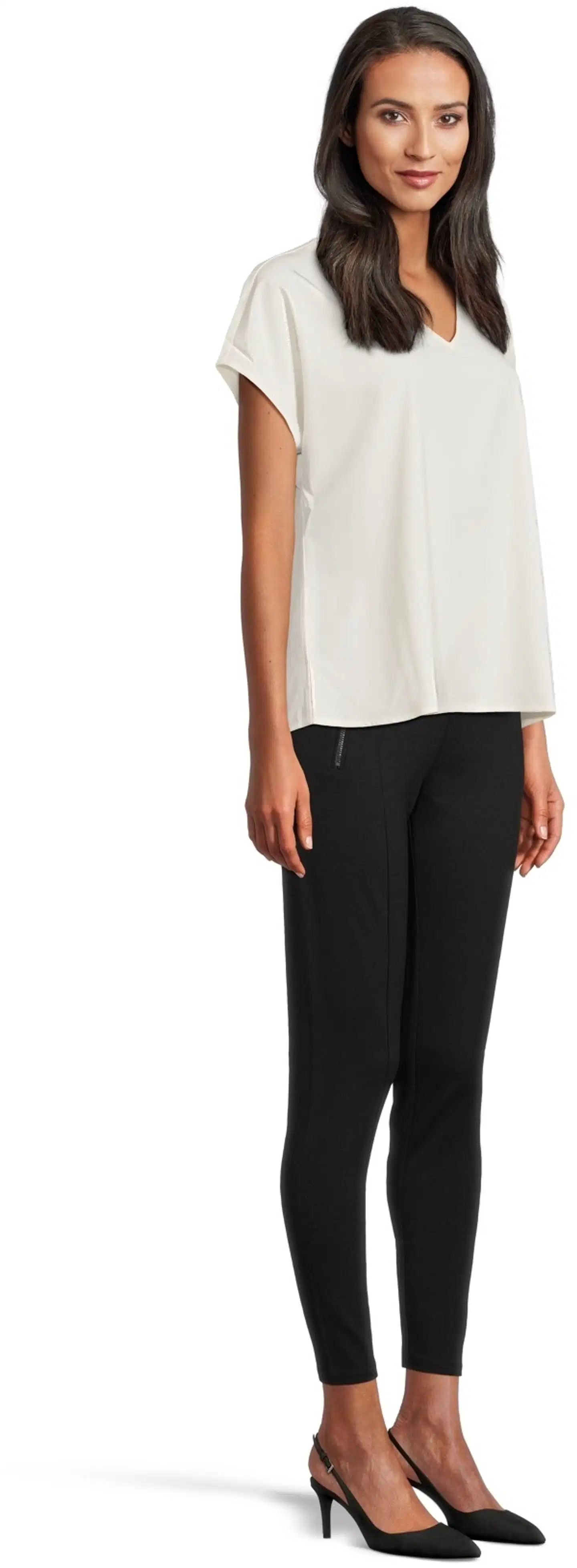 London Fog naisten puntoleggingsit 222L25N001 - black check - 4