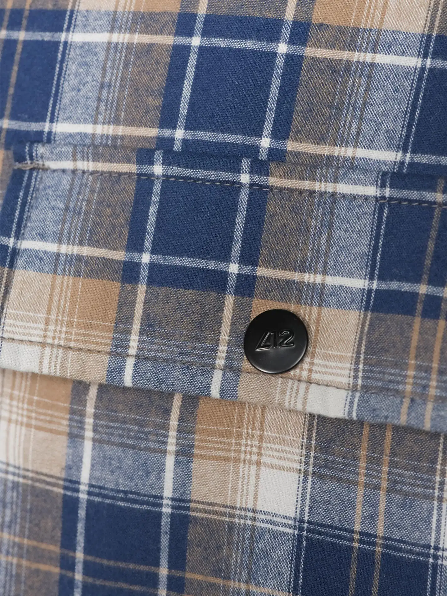 Luode12 miesten vanullinen paitatakki 204L332678 - Blue - 9