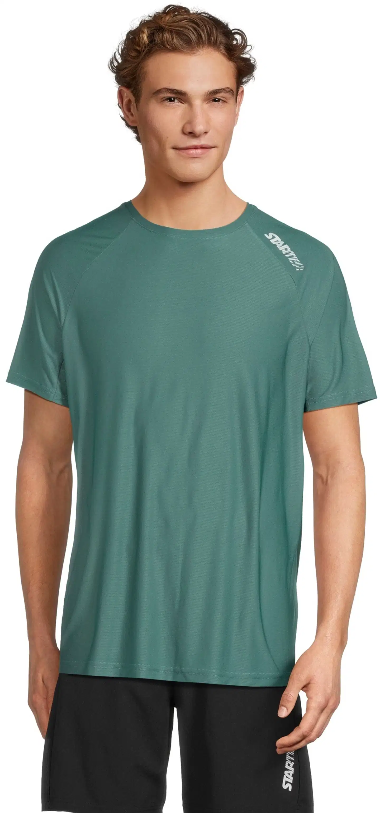 Starter miesten lyhythihainen juoksupaita SMS26005 - Mallard green - 1