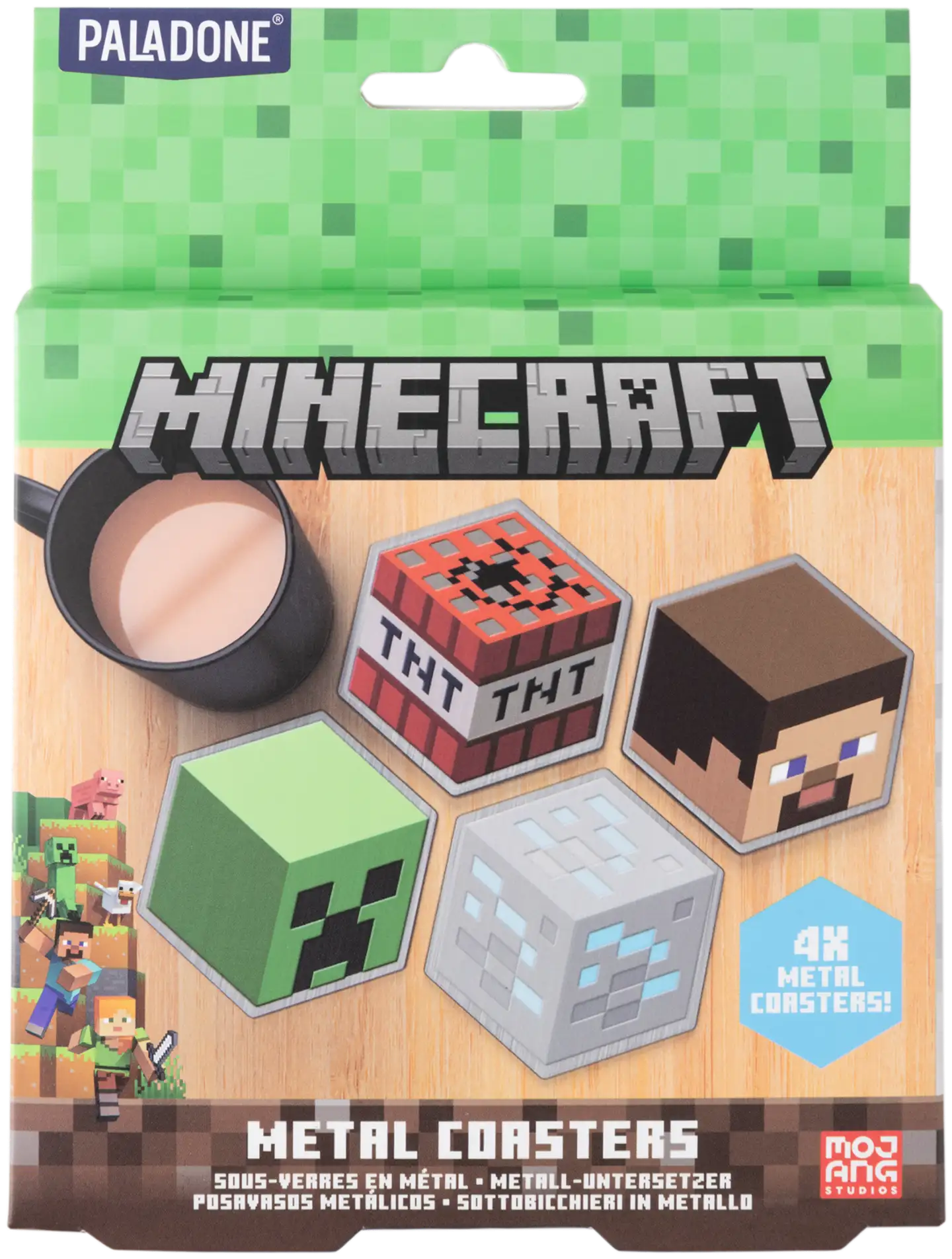 Paladone Lasinaluset Minecraft 4kpl - 4