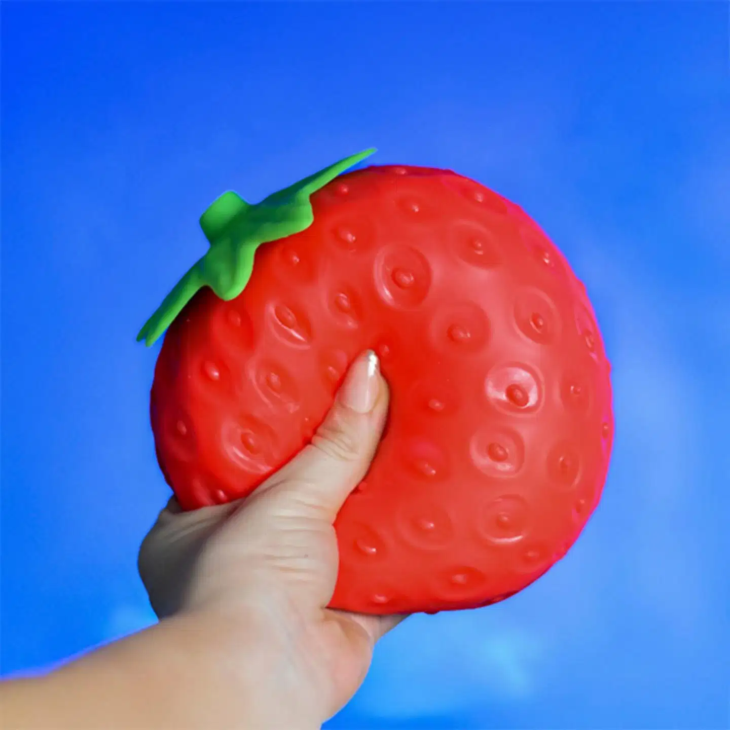 Simba - Squishy Mansikka, 15 cm, puristelulelu - 5