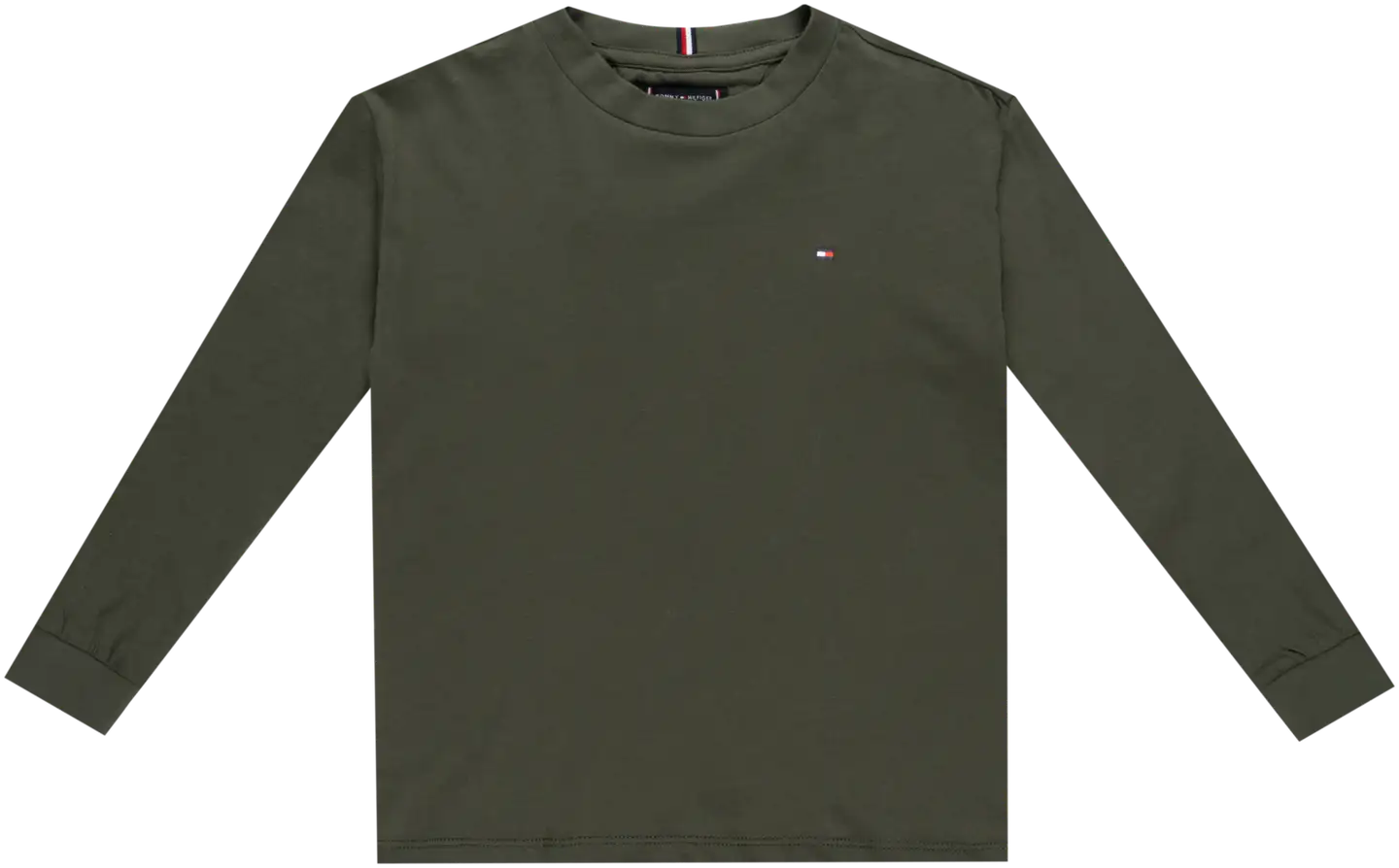 Tommy Hilfiger lasten pitkähihainen trikoopaita KB0KB09846 - Pewter green - 1