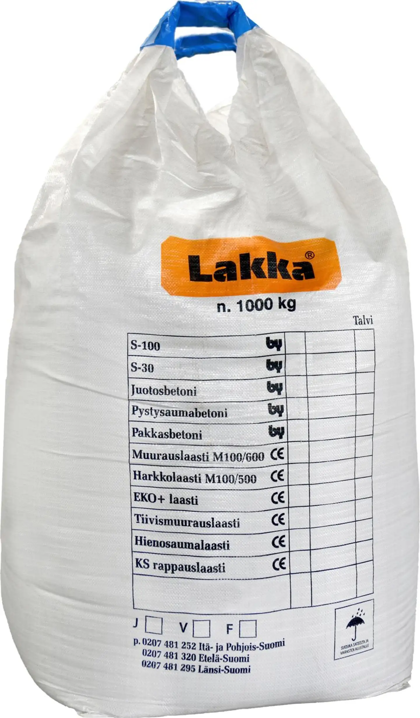 Lakka hienosaumalaasti 1000 kg