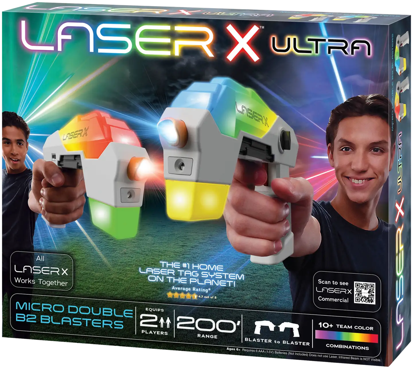 Laser X Micro Double Blaster to Blaster laserpyssypeli - 3