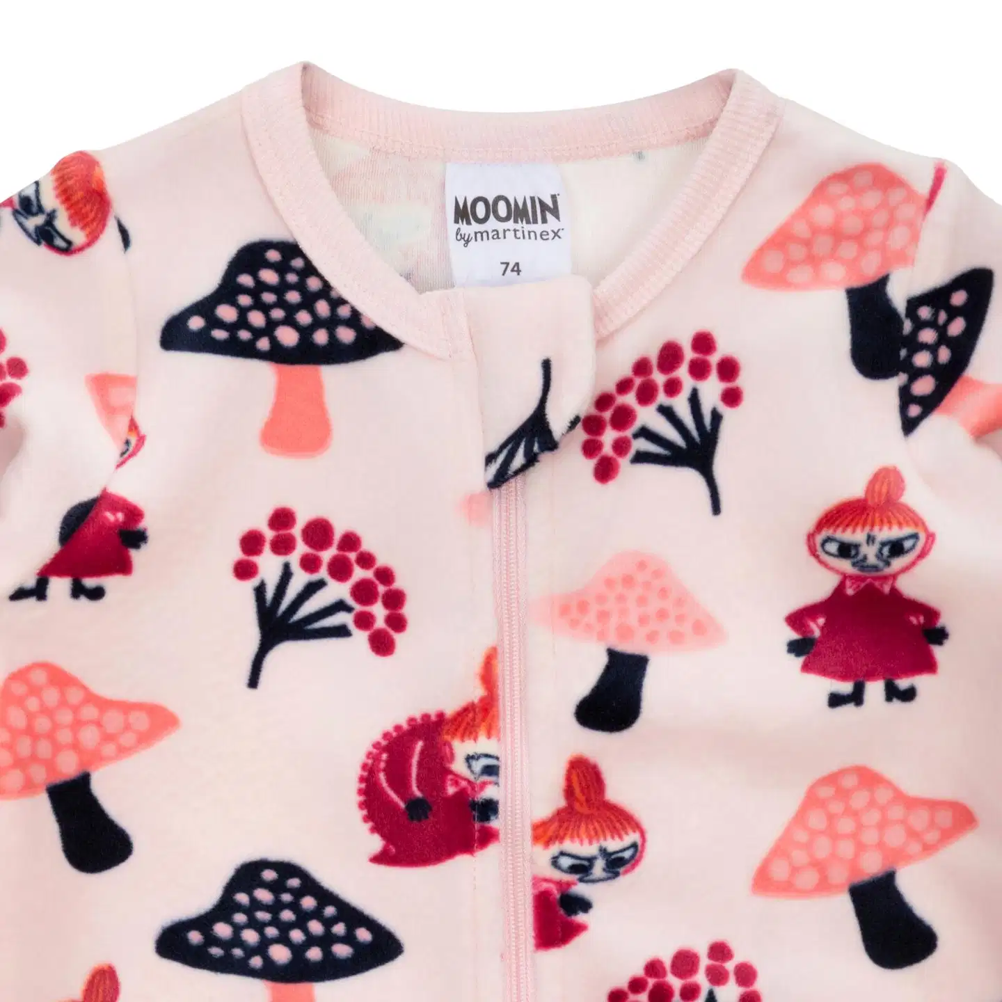 Muumi vauvojen veluuripyjama Sieniretki 592533 - vaaleanpunainen - 2