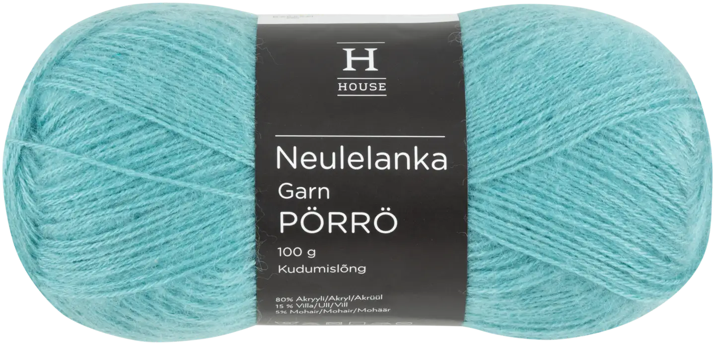 House lanka mohair-villa-akryyli Pörrö 100 g Aqua turqoise 10628