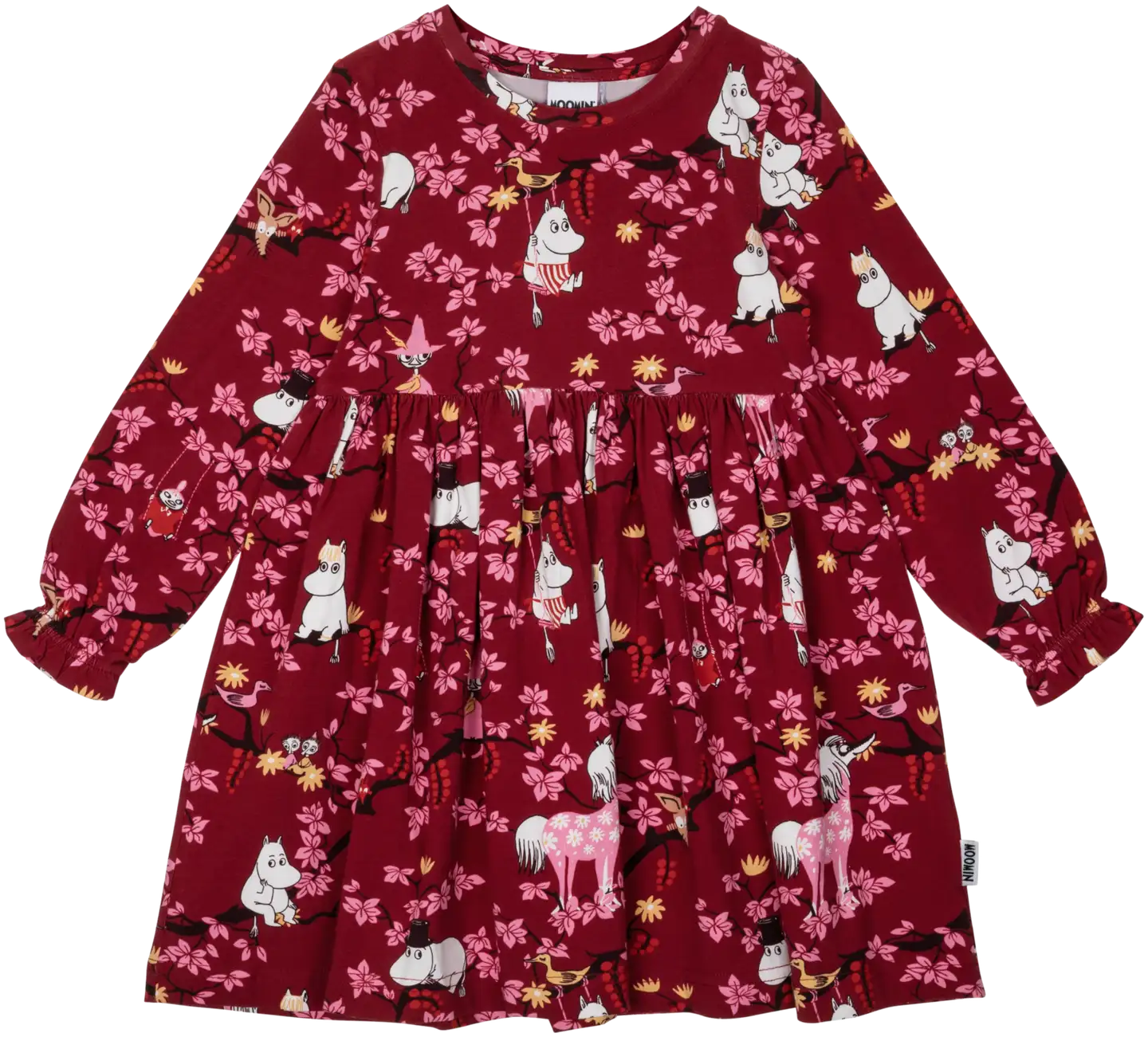 Martinex Muumi lasten mekko Kiipeilypuu 588741 - burgundi - 1