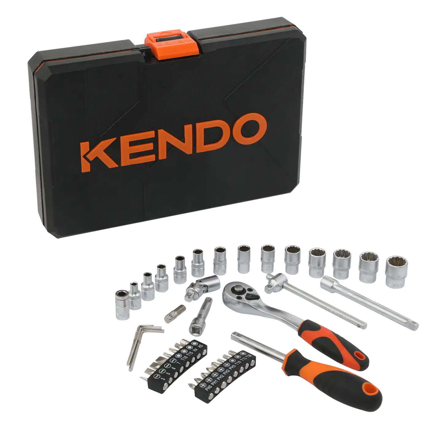 Kendo hylsysarja 1/4" 42-osainen - 4