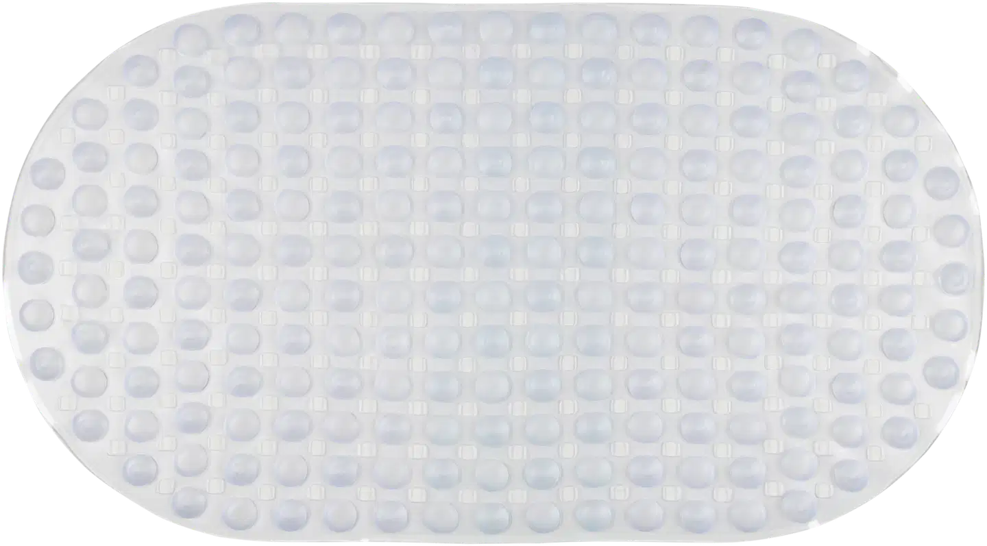 House kylpyhuoneenmatto Nonslip ovaali 36x66 cm läpinäkyvä - 1