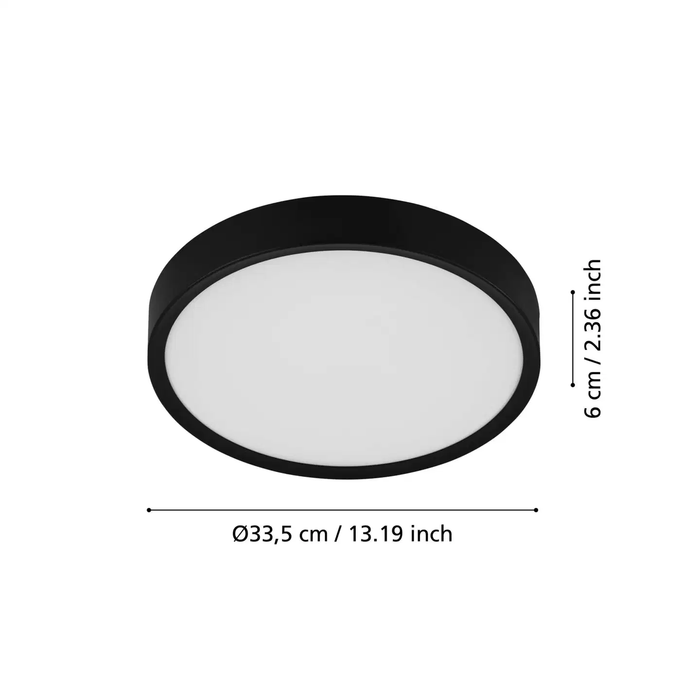 EGLO kattovalaisin Musurita 34CM LED 14,6W musta/valk - 5