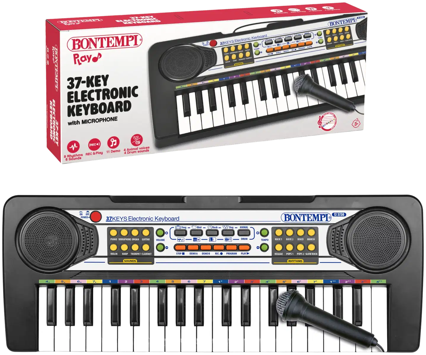Bontempi 37 kosketinsoitin ja mikrofoni - 1