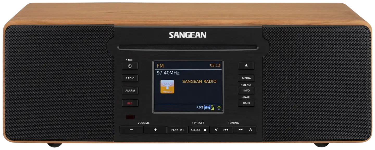 Sangean radio CD-soittimella DDR-66BT pähkinä - 2