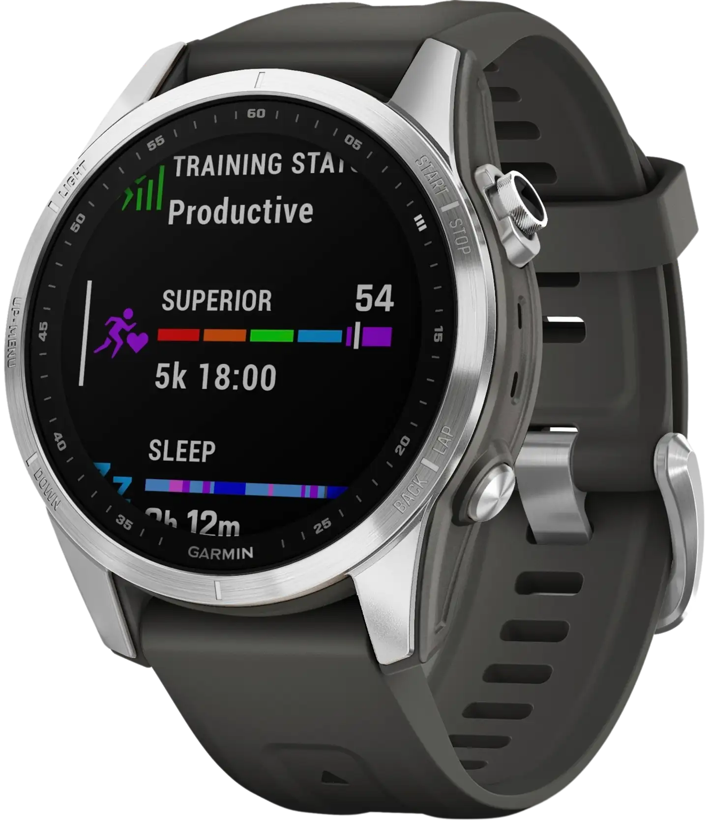 Garmin Fenix 7S hopea/harmaa multisport GPS kello - 1