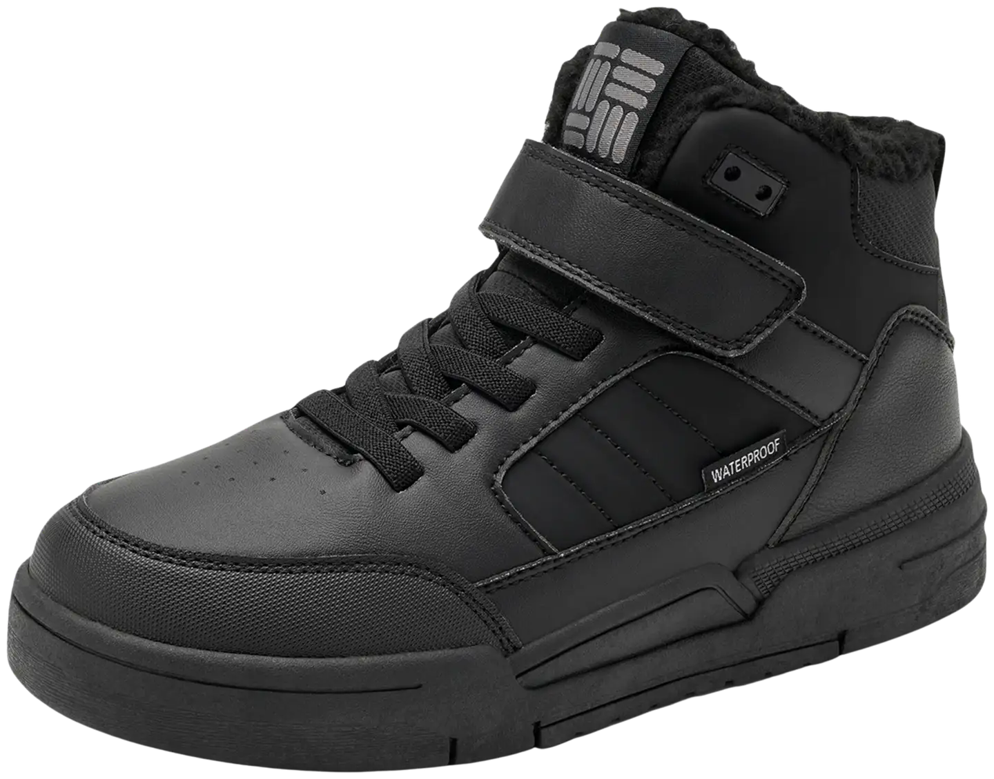 Dinsko lasten vedenpitävät vapaa-ajan jalkineet Oxford WP Warm - BLACK - 2