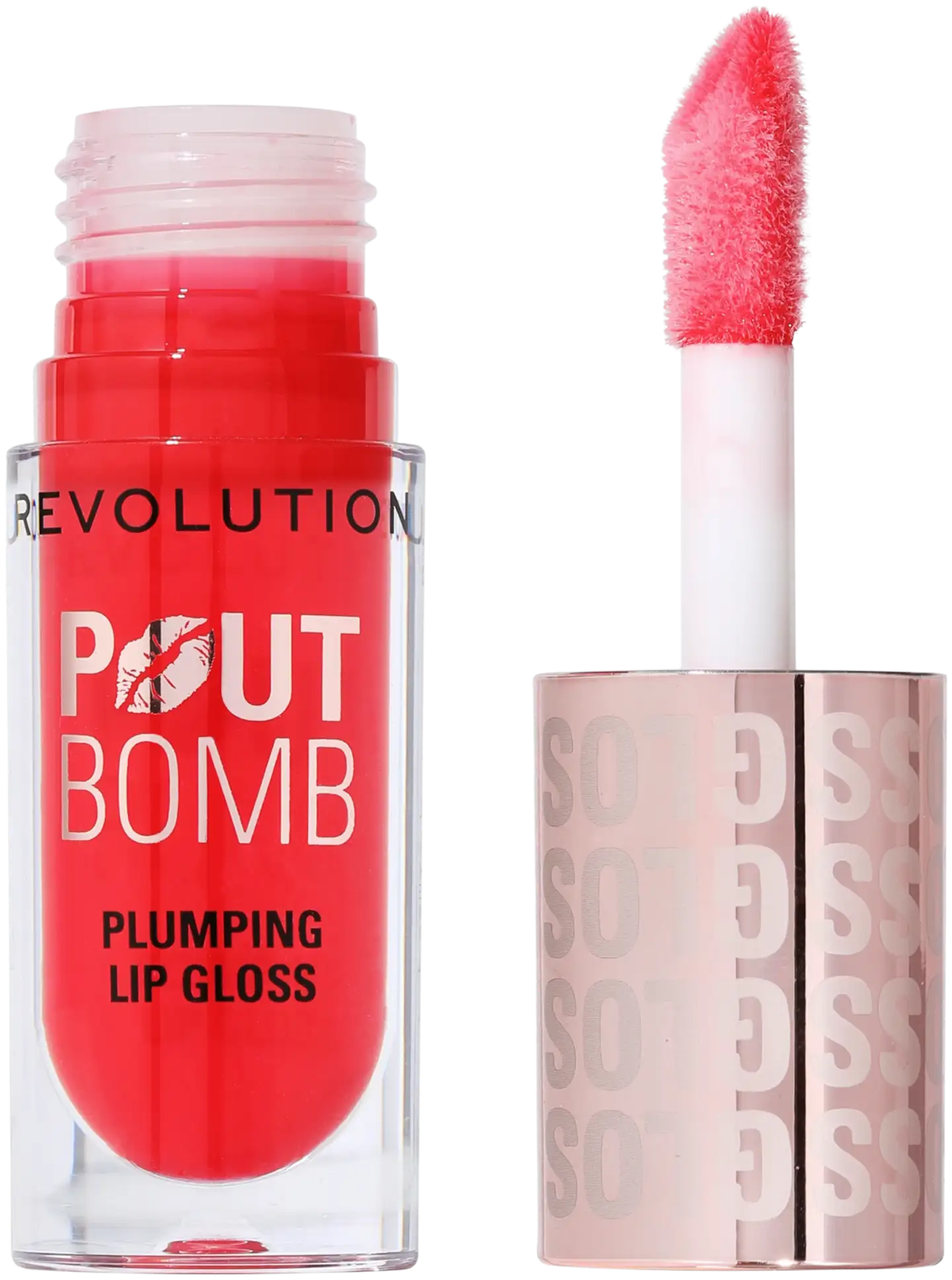 Revolution pout bomb plumping huulikiilto 4,6ml cherry sheer punainen - 1