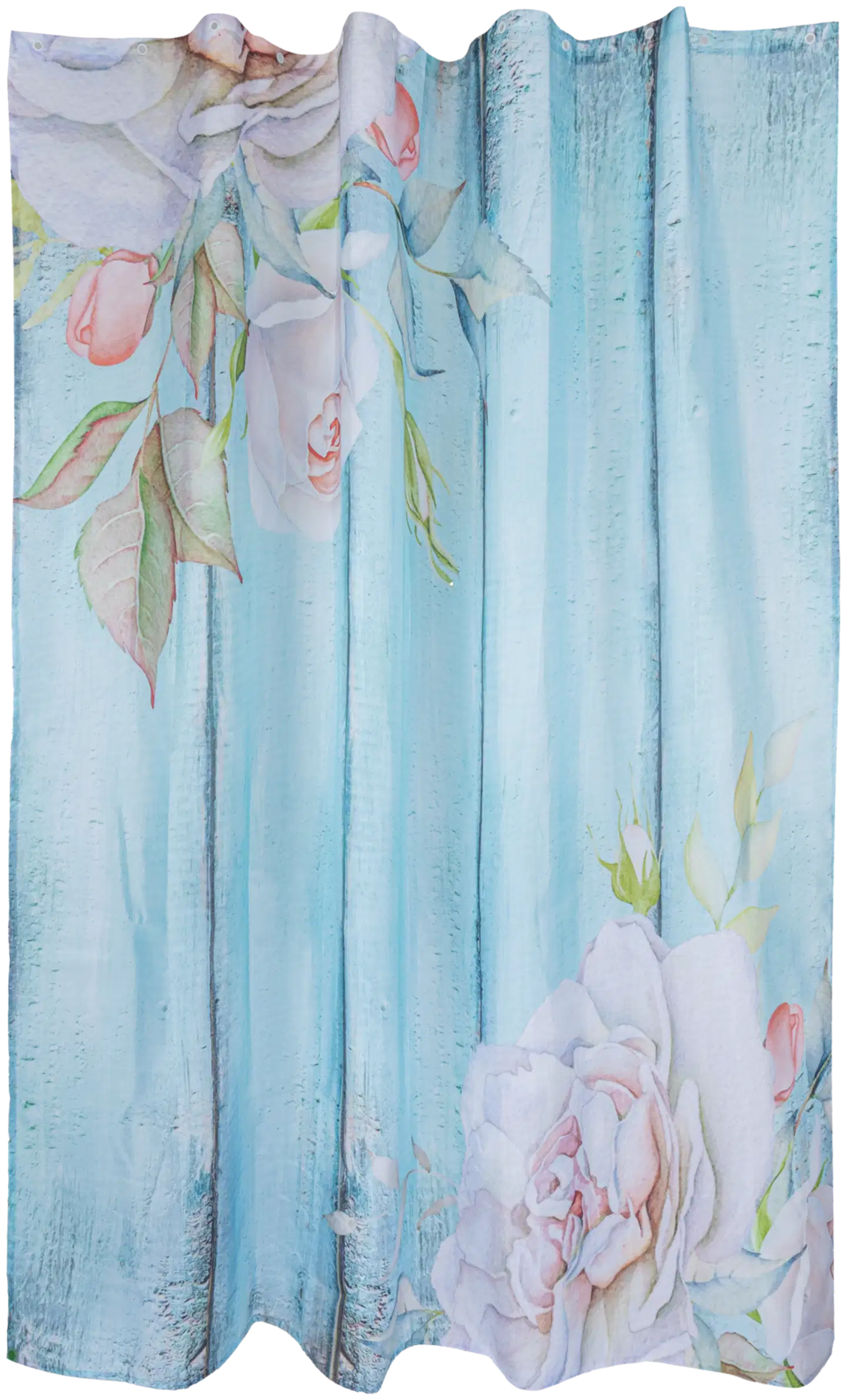 House suihkuverho Vintage 180x200 cm turkoosi - 1